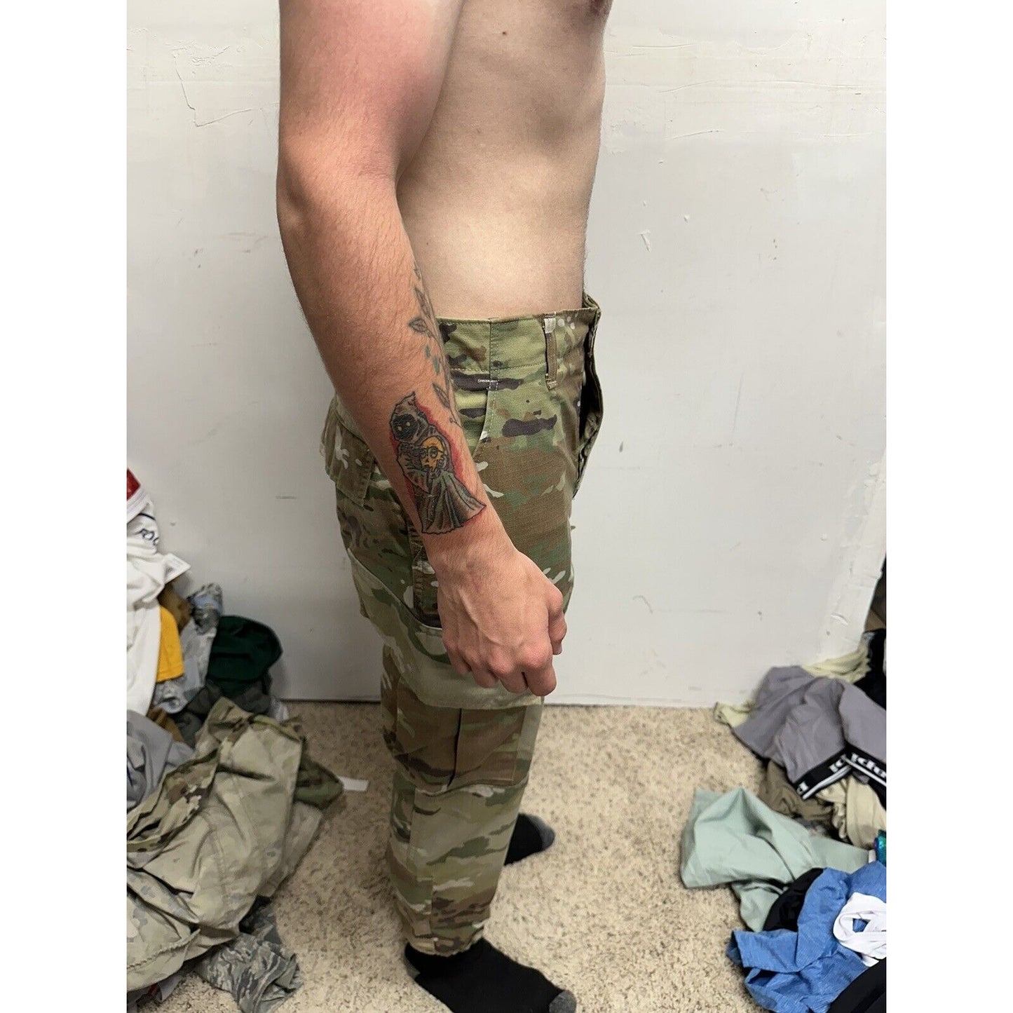 Men’s Ocp Army Uniform Bottoms Elastic Leg Opening Small Regular