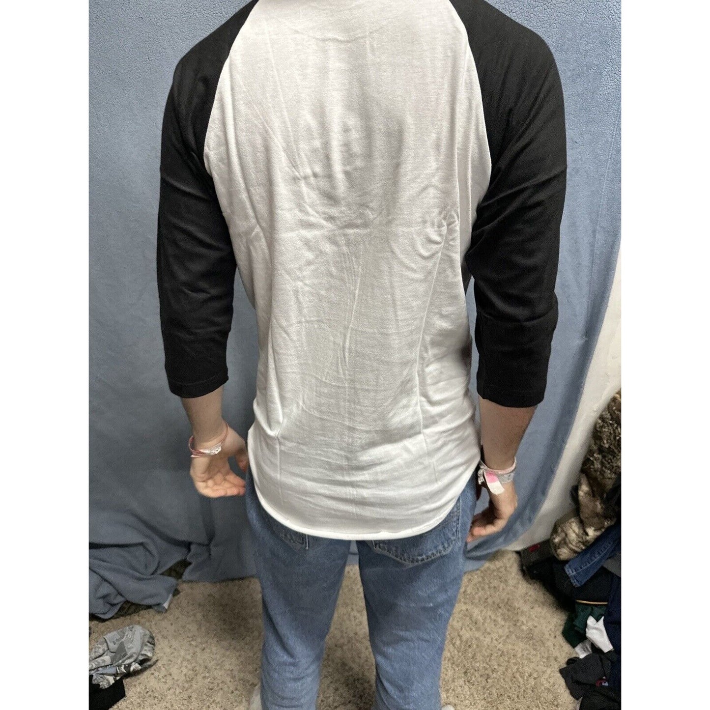 Men’s Black And White Champro Small Baseball Undershirt Jersey