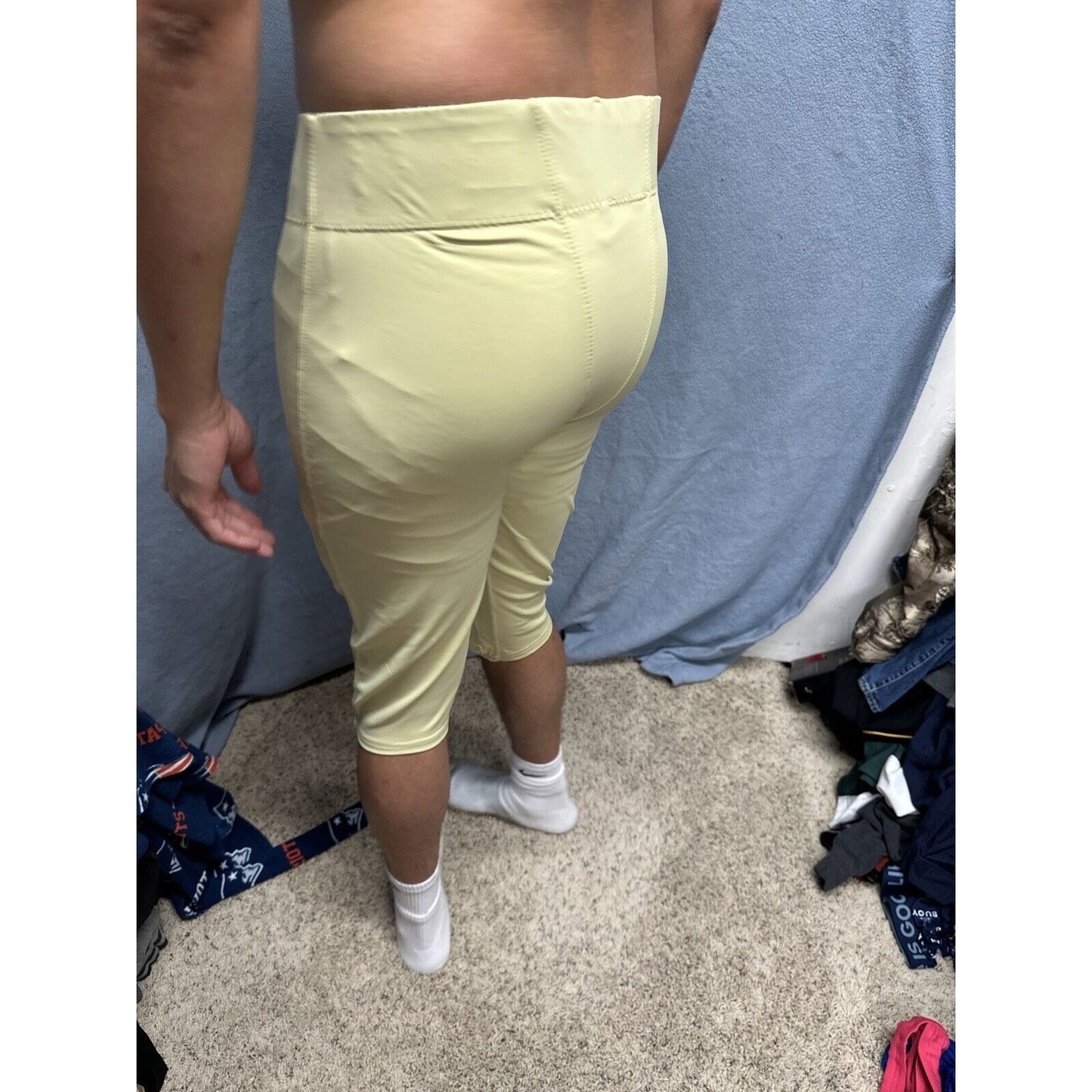 Men’s Gold Rawlings Football Pants Nylon And Spandex Size Large