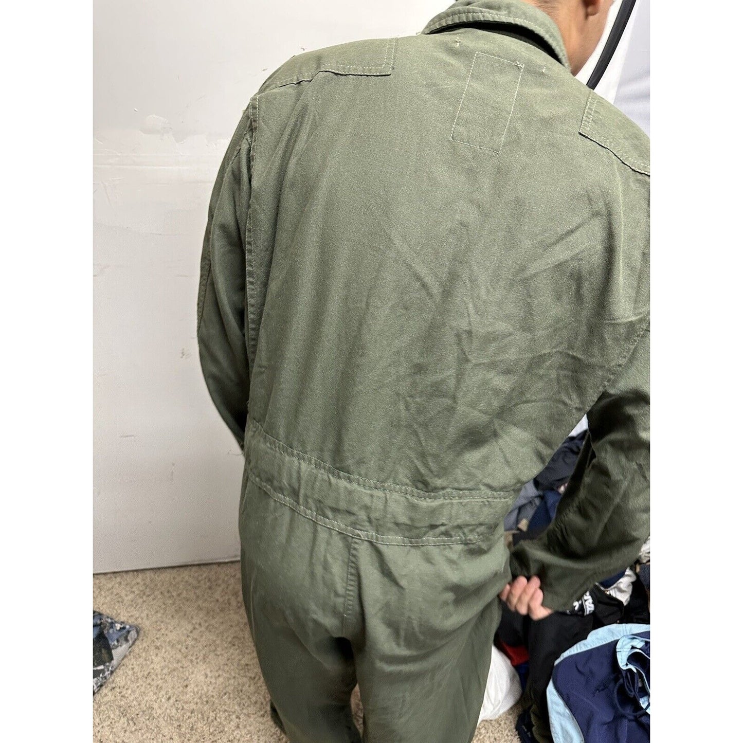 Men’s 42R Summer Fire Resistant USAF Military Uniform Flight Suit Major Rank