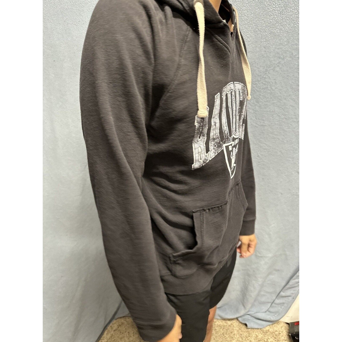 Men’s Black NFL Proline XL Fanatics Pullover Hoodie Raiders Football