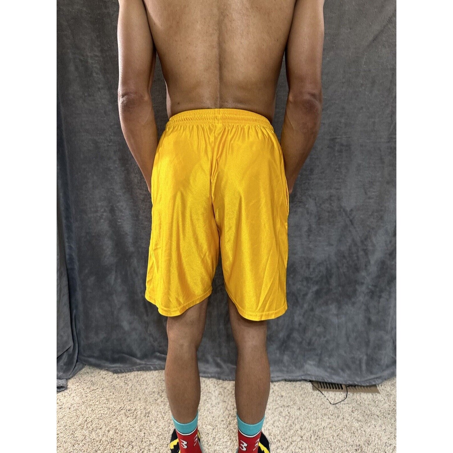 Men’s Gold Dazzle Medium Russell Athletic Shorts With Pockets