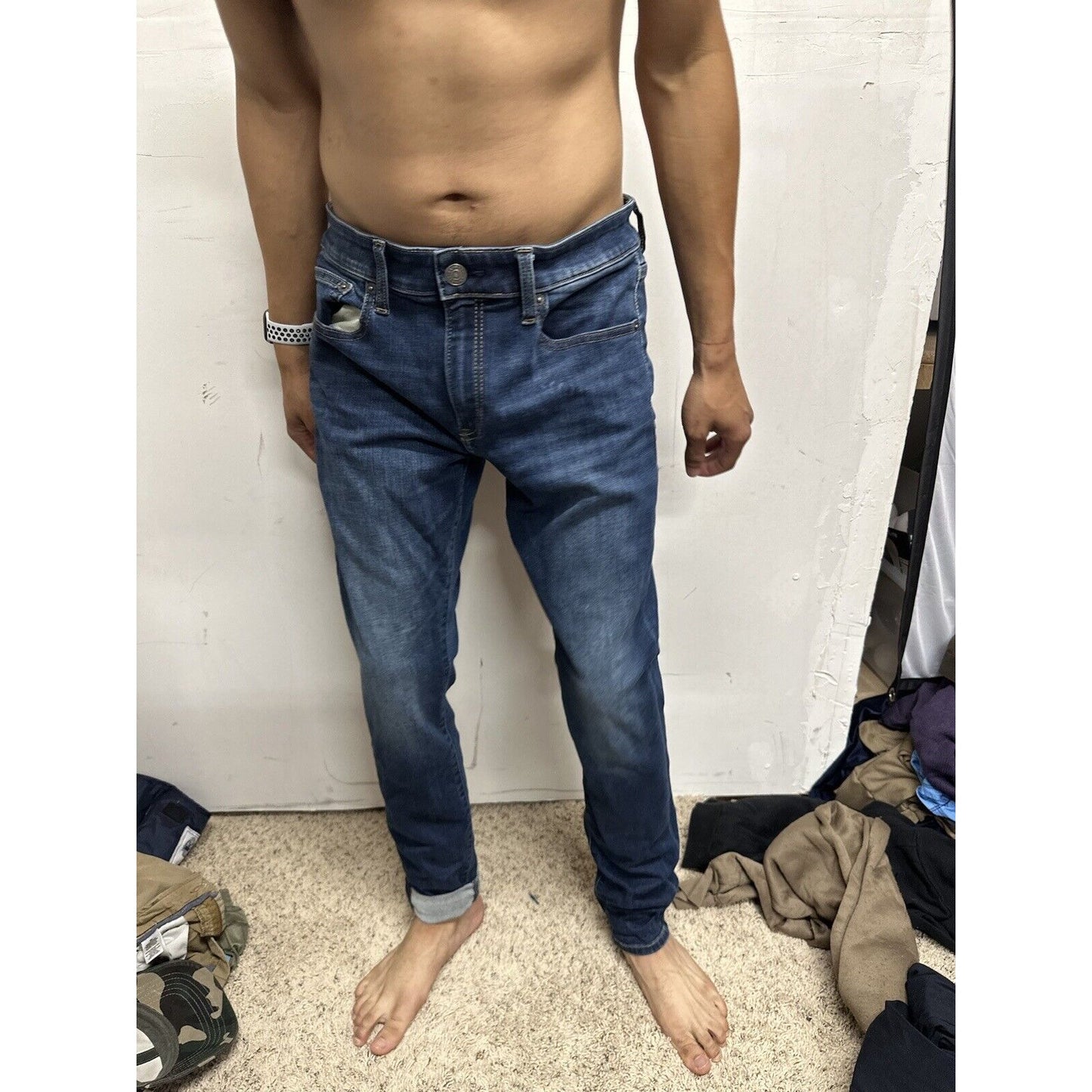 Men’s Skinny Express Jeans Blue 32 X 32