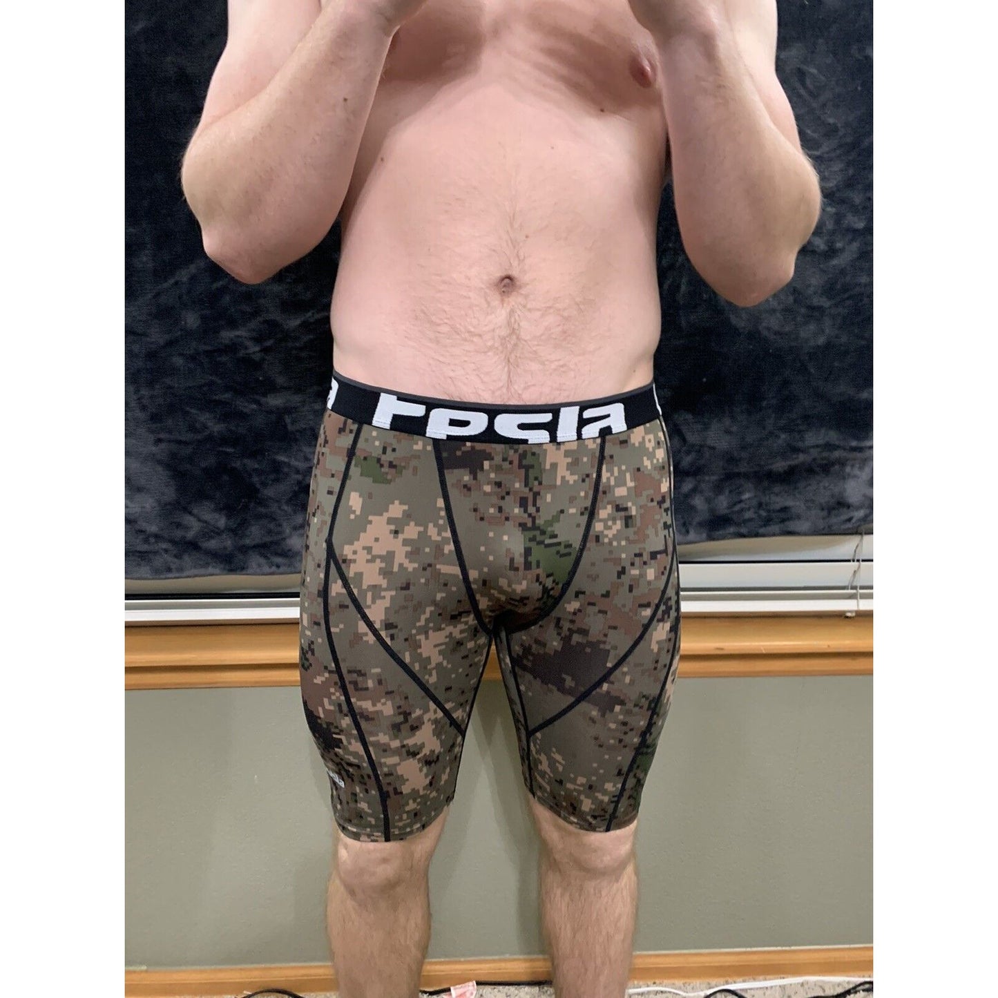 Men’s Tesla Camo XL Compression Shorts