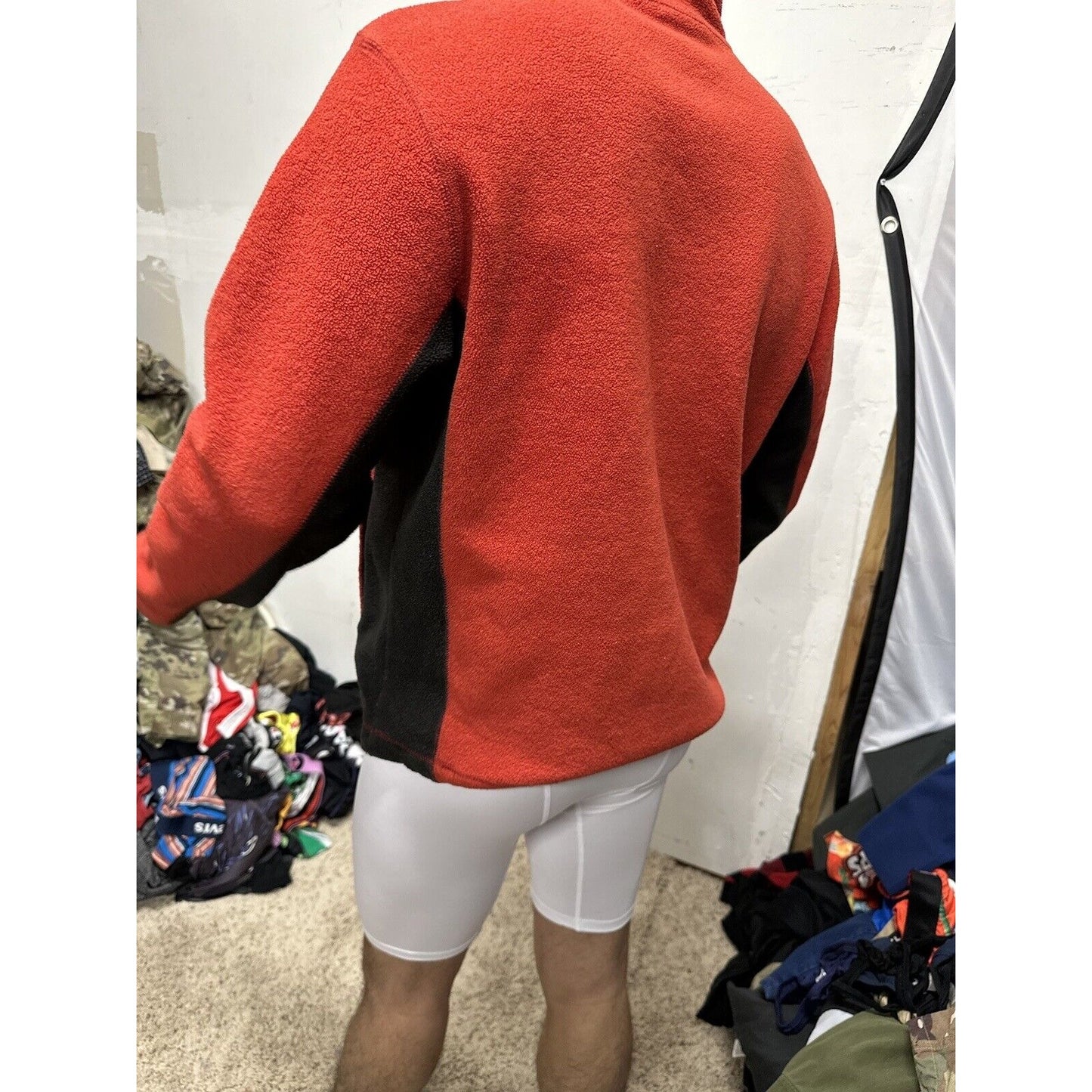 Men’s Red Small 1/4 Zip Gap Pullover Jacket