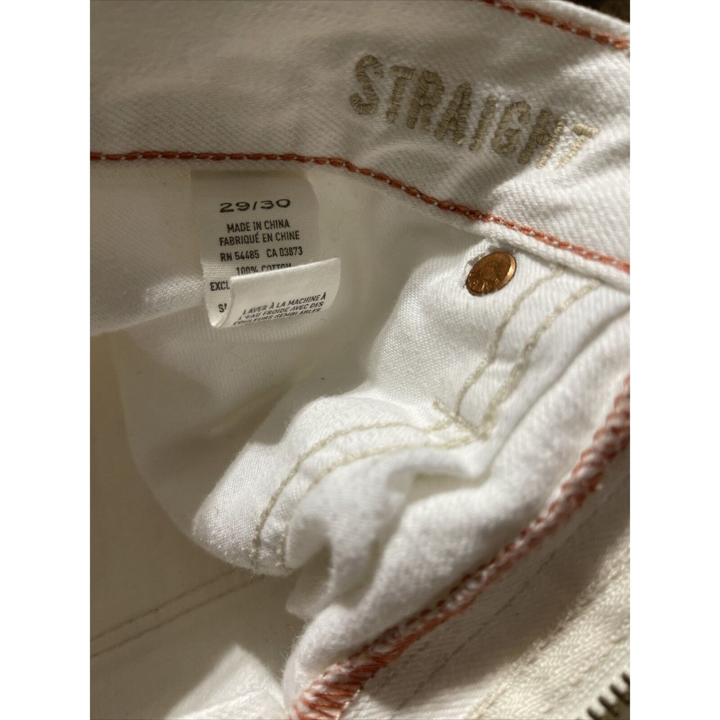 Men’s American Eagle Straight White Jeans 29x30