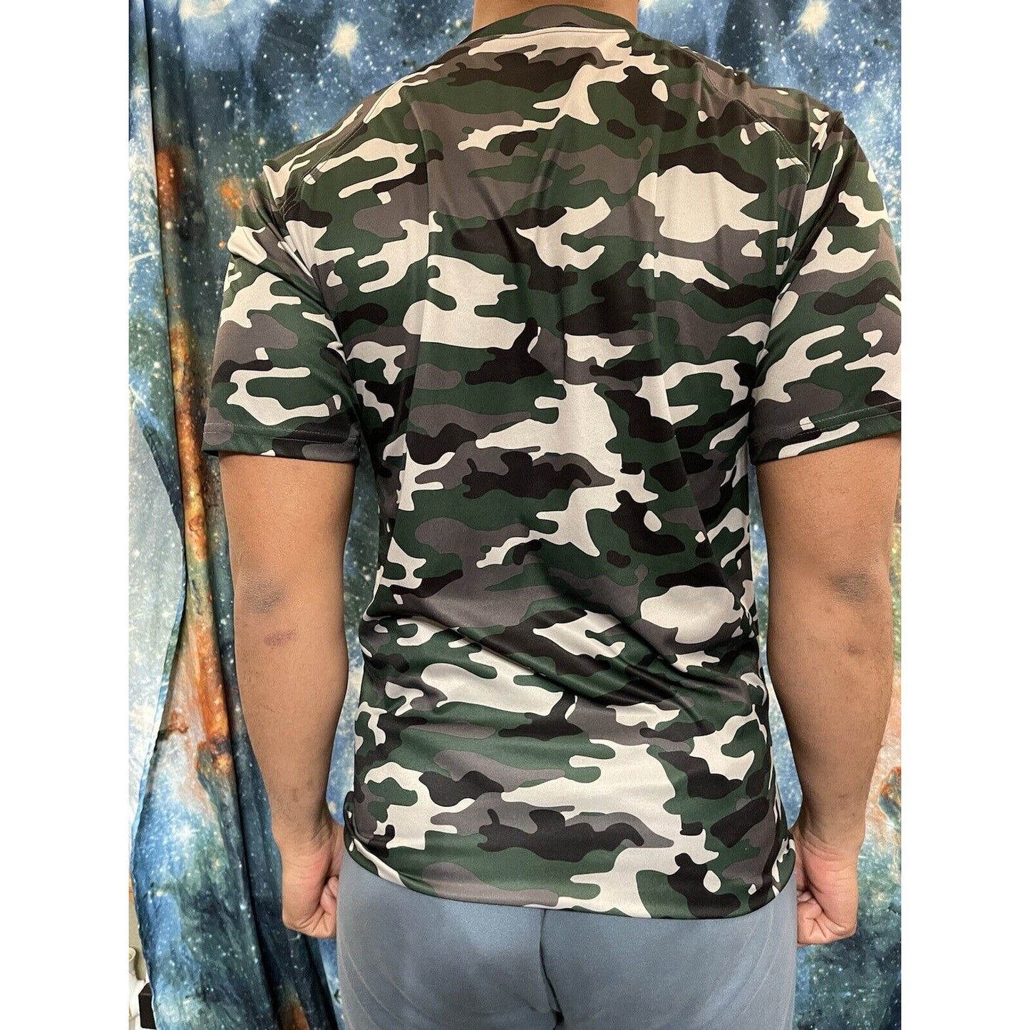 Men’s Colorado Springs Warrior Football Camo Shortsleeve tshirt medium