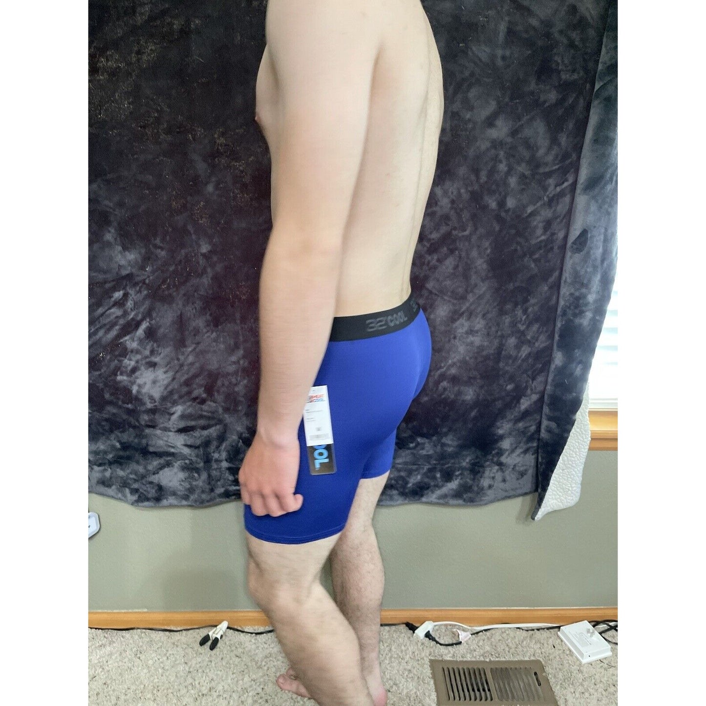 Men’s Medium 32 Degree Cool Blue Boxer Briefs New