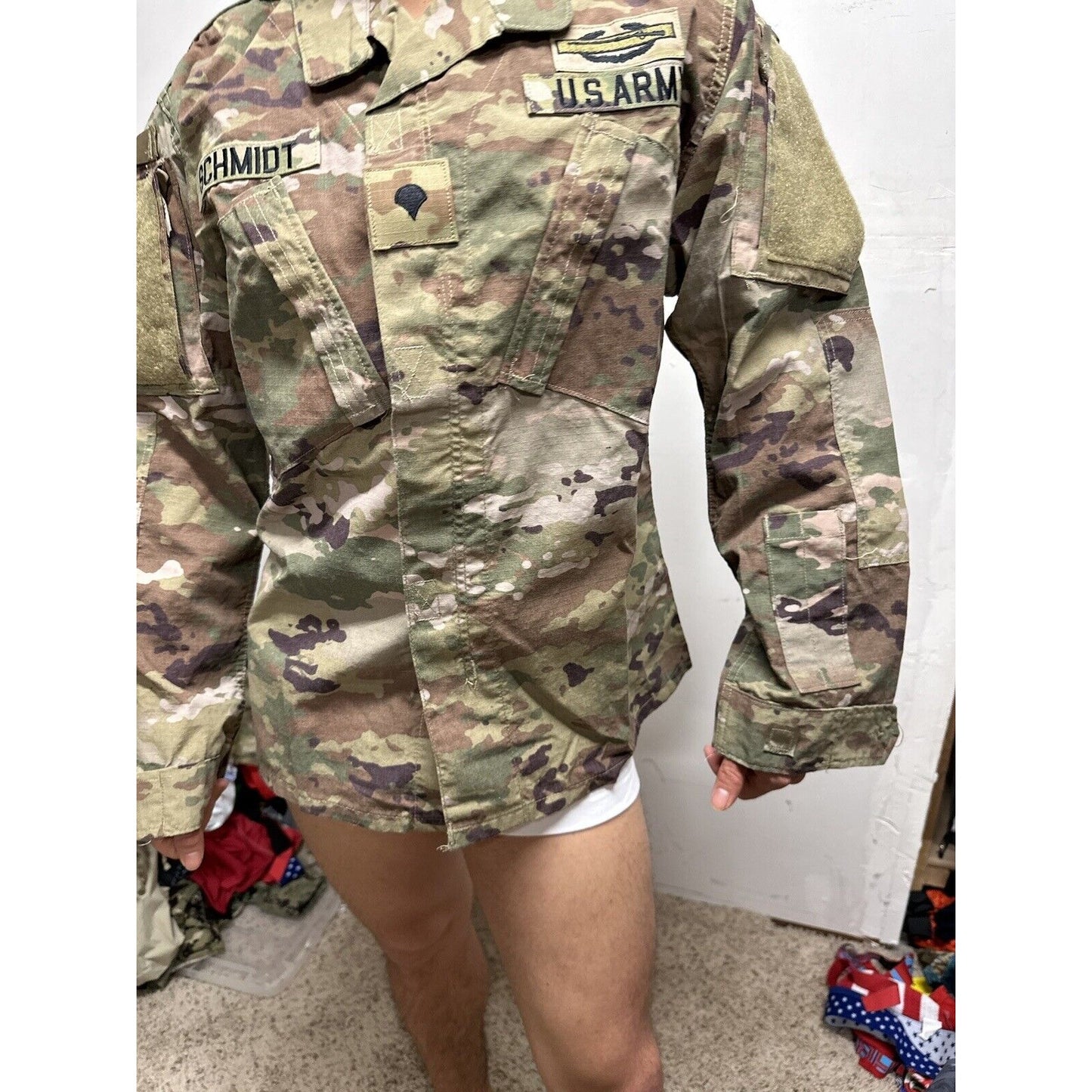 Men’s Ocp Top Specialist Rank Medium Regular Flame Resistant Army Combat Blouse
