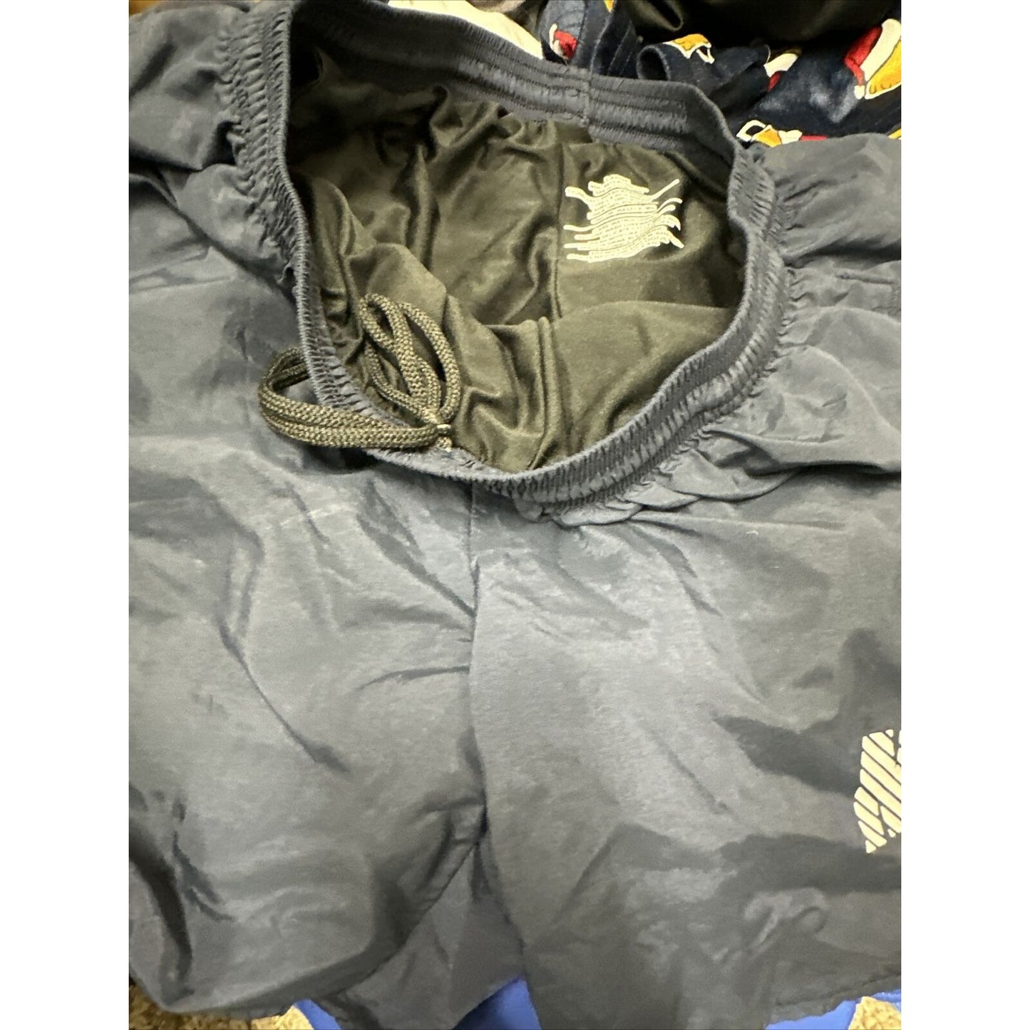 Men’s Large Navy Physical Fitness Uniform Blue Shorts Trunks