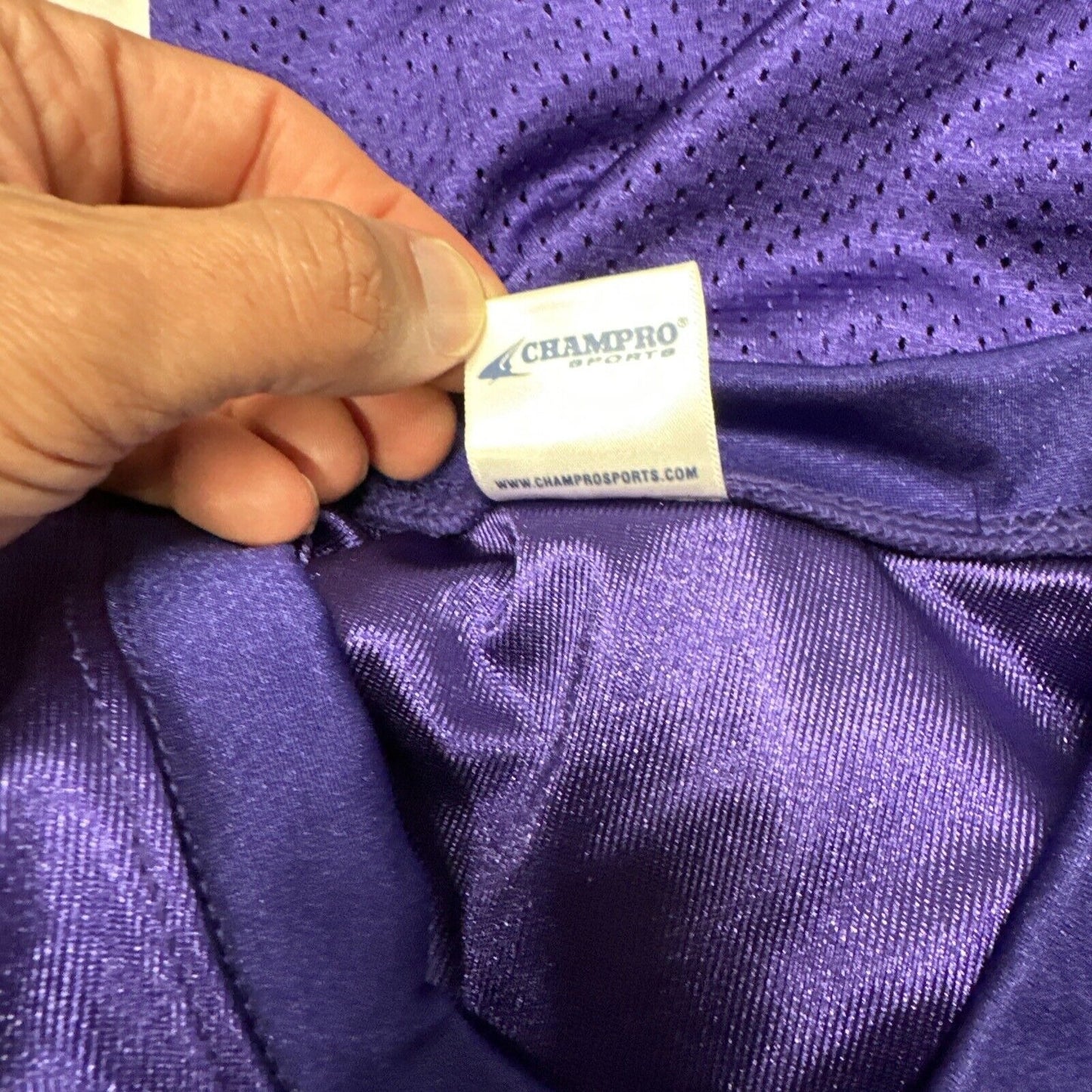 Men’s Purple And White Champro Medium Football Jersey