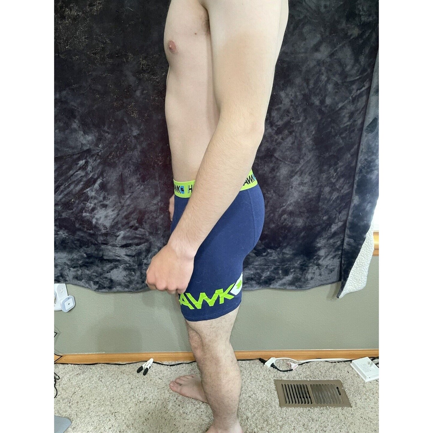 Men’s Medium Navy Blue Tony Hawk Compression Shorts