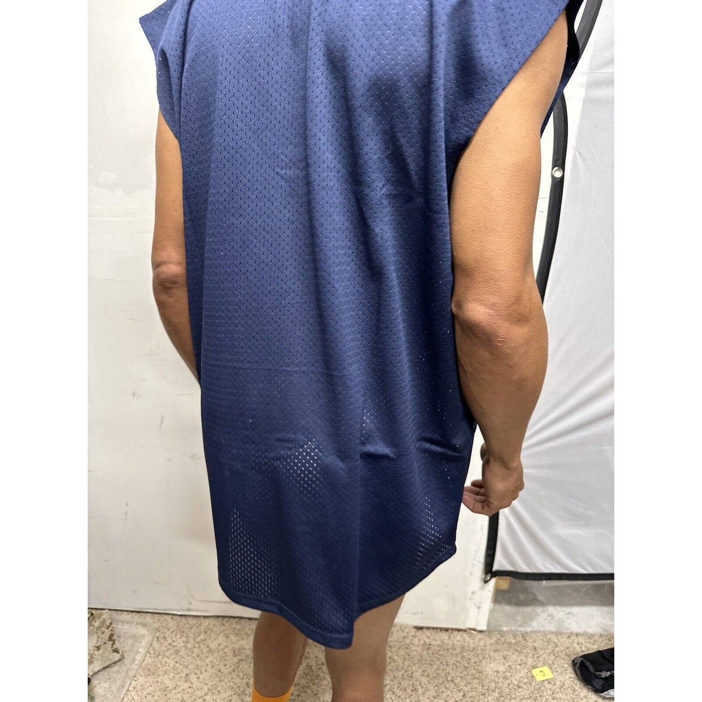 Men’s Large Dark Blue Team Basics Athletic Gear Jersey Mesh