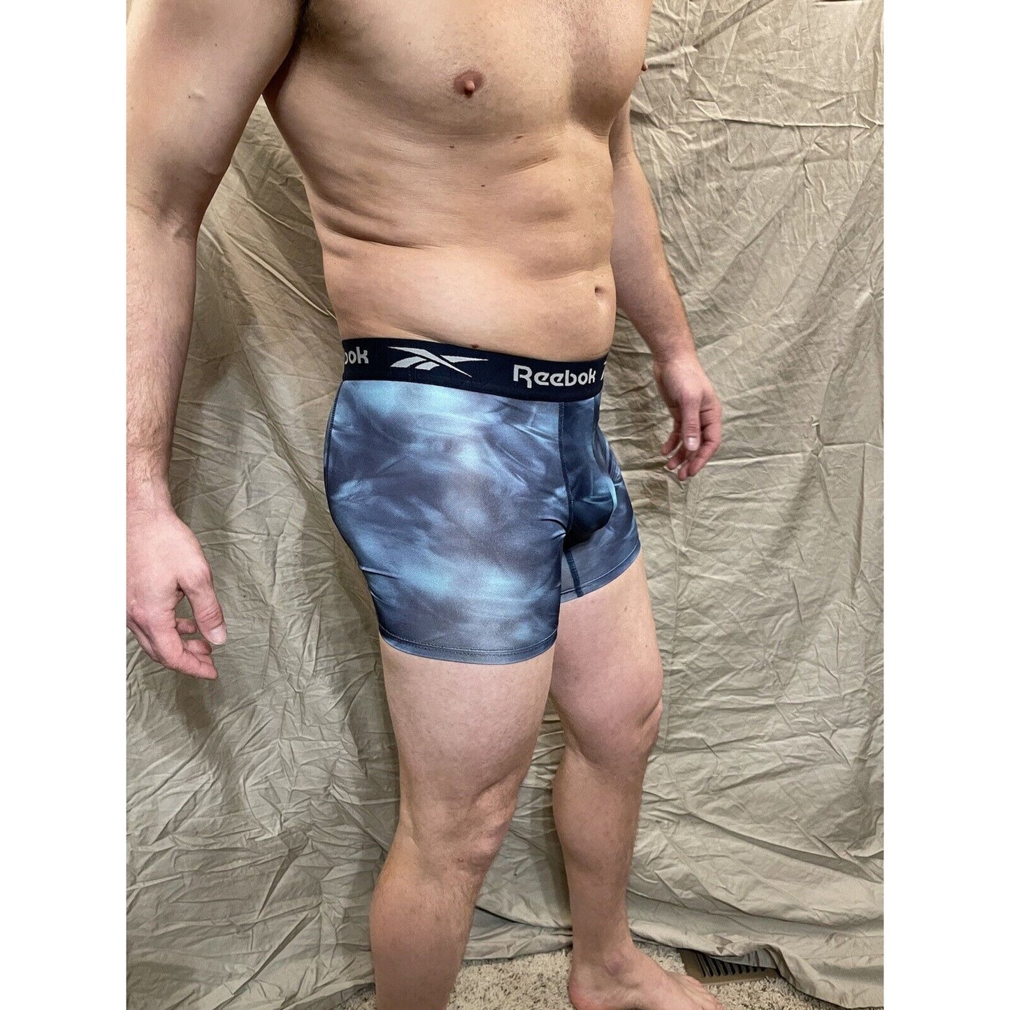 men's reebok small multicolor compression shorts
