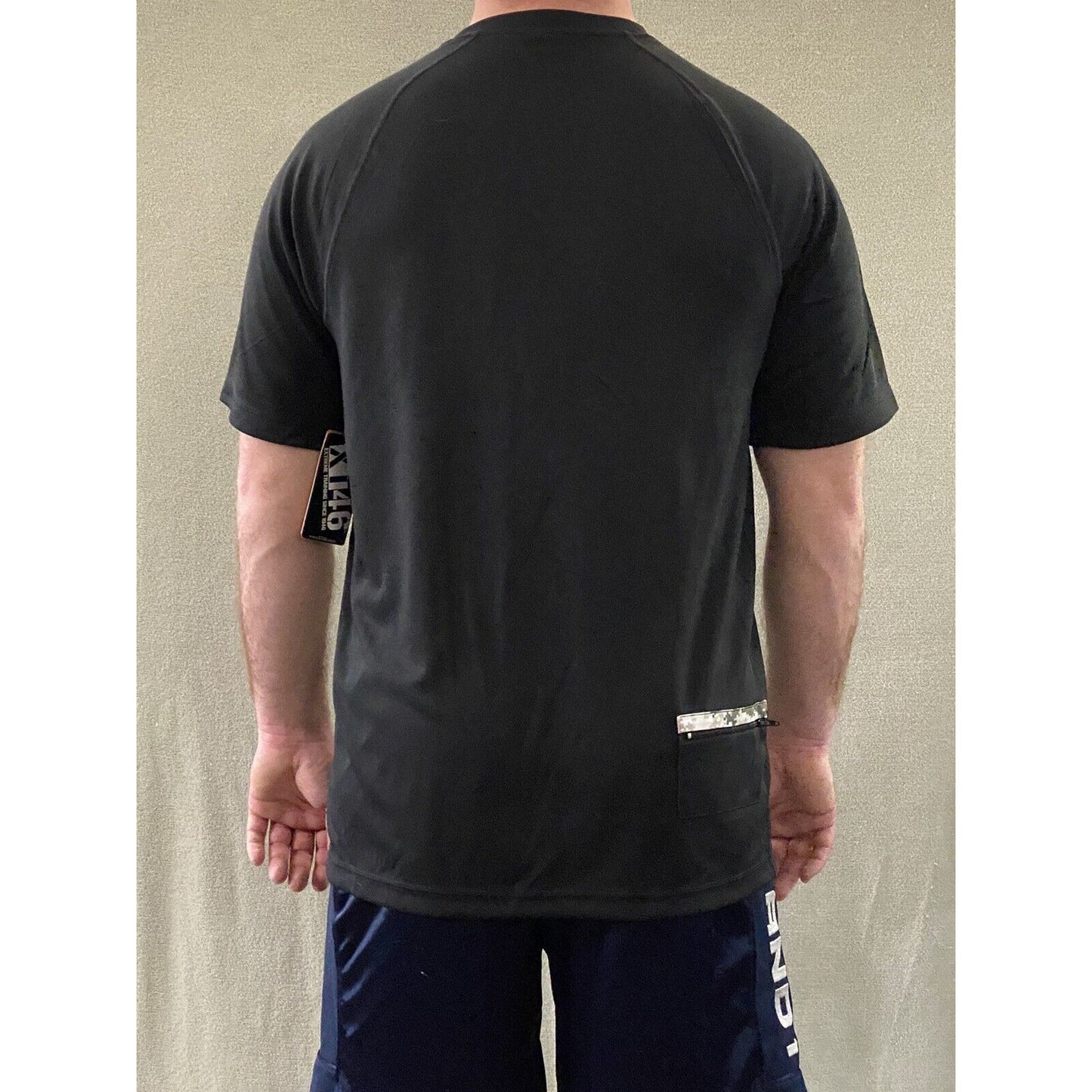 Soffe Extreme XT46 Training Men’s Medium Black & Camo Military Polyester T-shirt