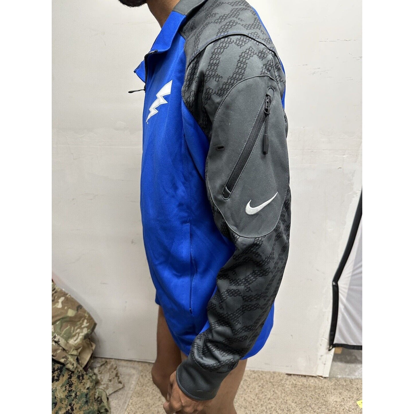 Men’s Blue USAFA Air Force Academy Falcons Zip Up Jacket nike dri fit medium