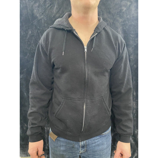 Hanes Men’ s Black Zip-up Hoodie Medium