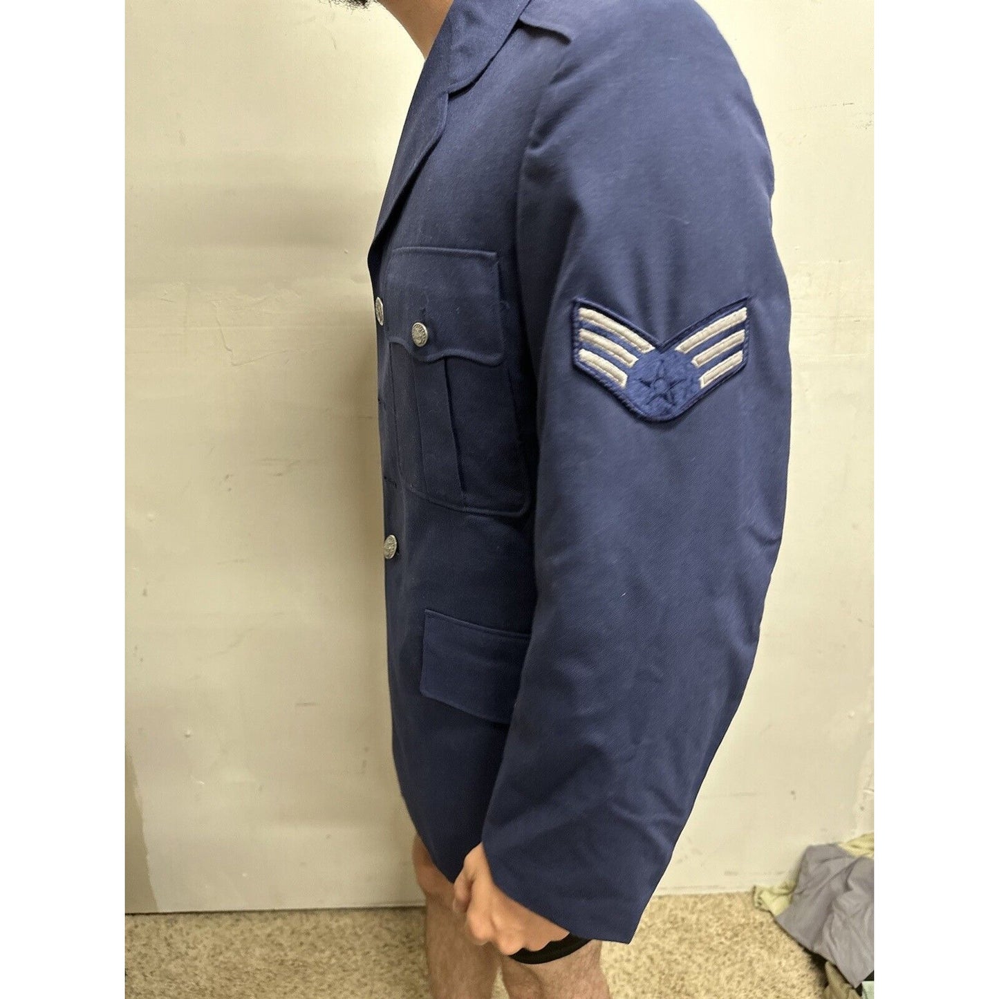 Men’s 40R USAF Air Force Service Coat Navy Blue Uniform