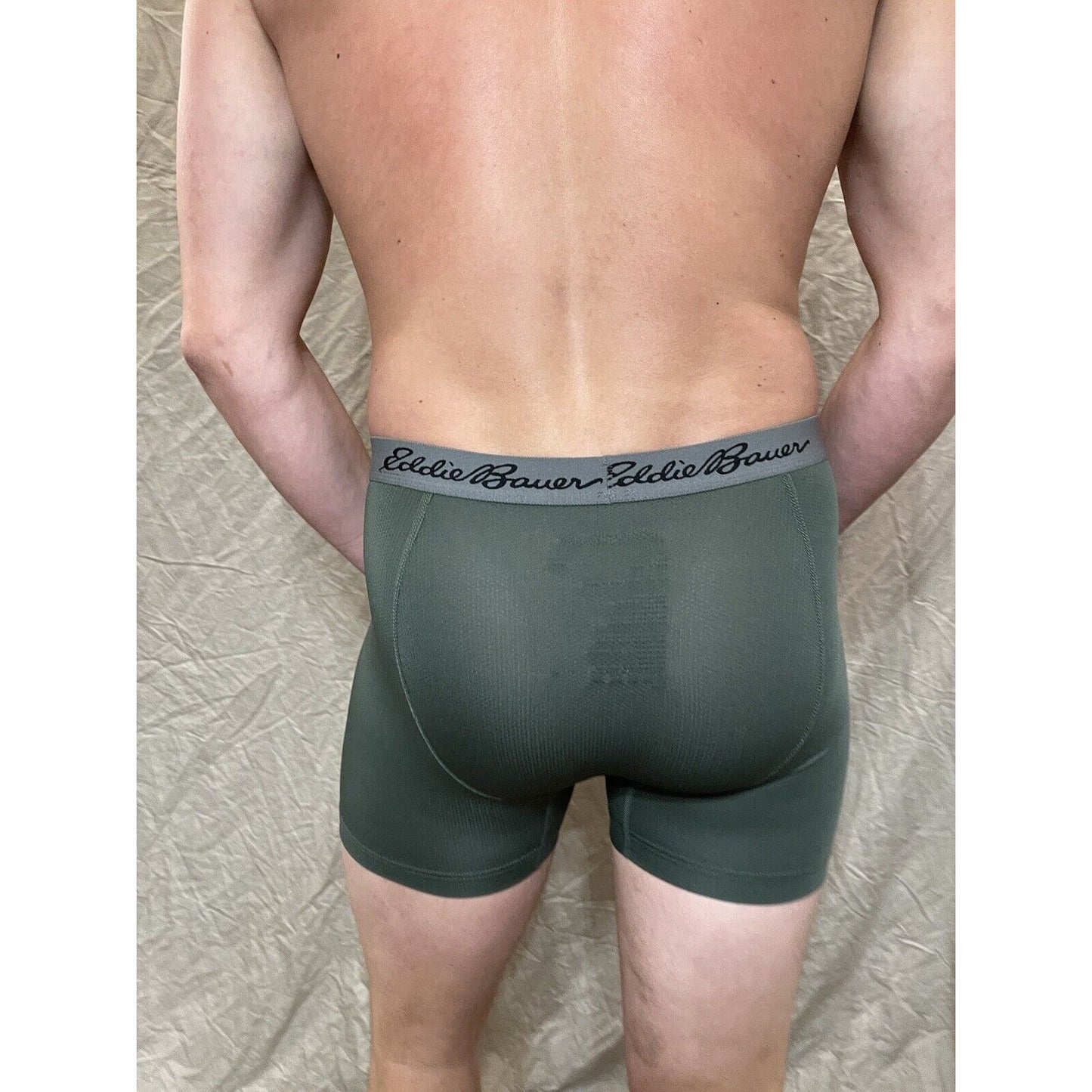 men's eddie bauer dark green medium boxer brief