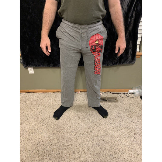 Mens Womens NEW Marvel Daredevil Gray Pajama Lounge Sleep Pants Size Small