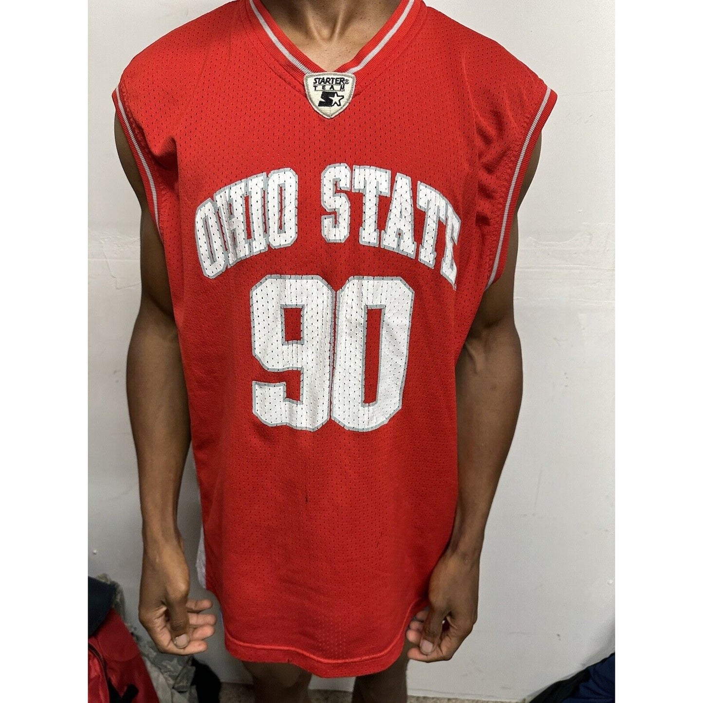 Men’s XL Vintage Ohio State Jersey Red Starter Team