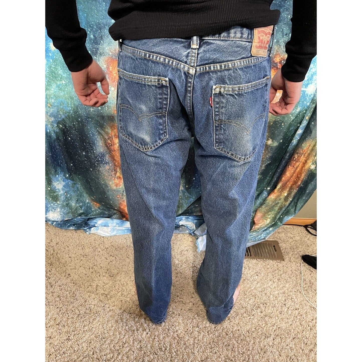 Men’s Levis 505 blue jeans 36 x 29