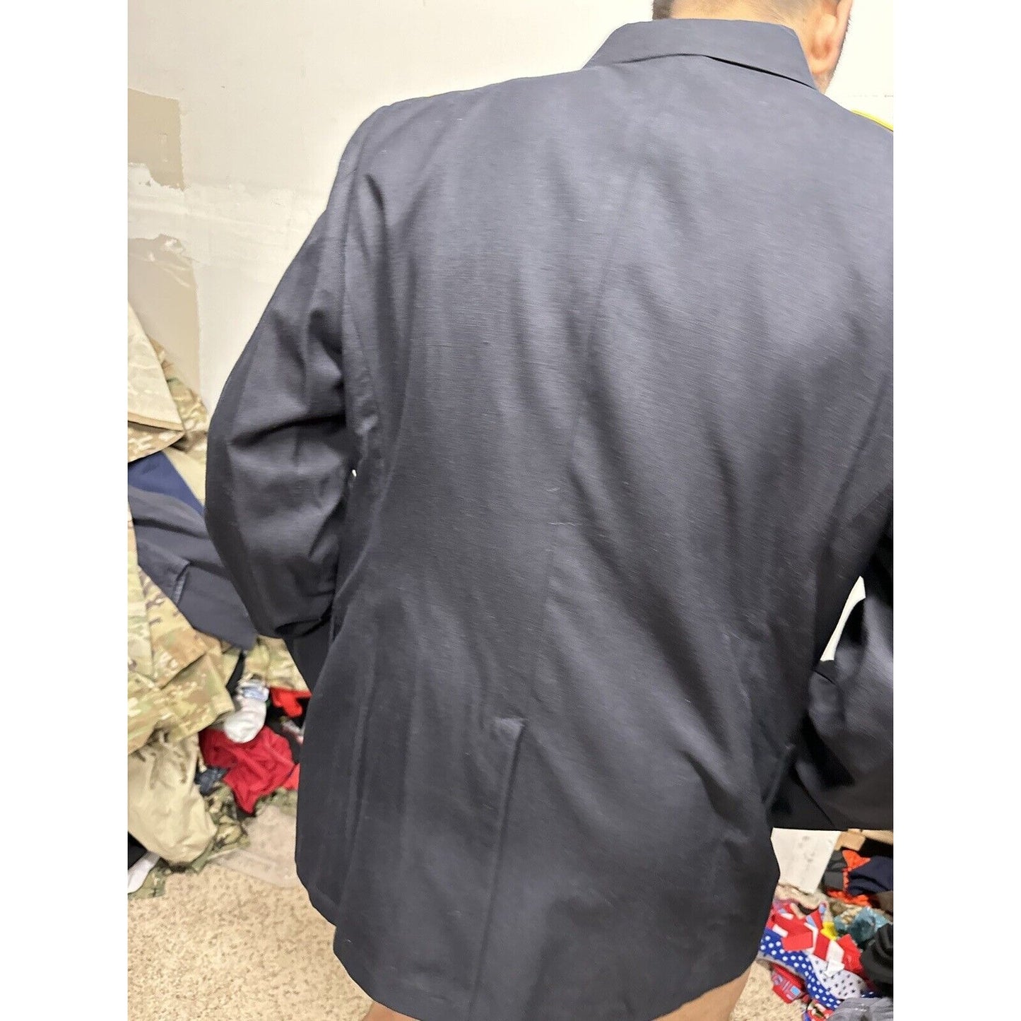 Men’s Army Coat Poly Wool Army Blue 450 42RC DSCP Dress Coat Uniform