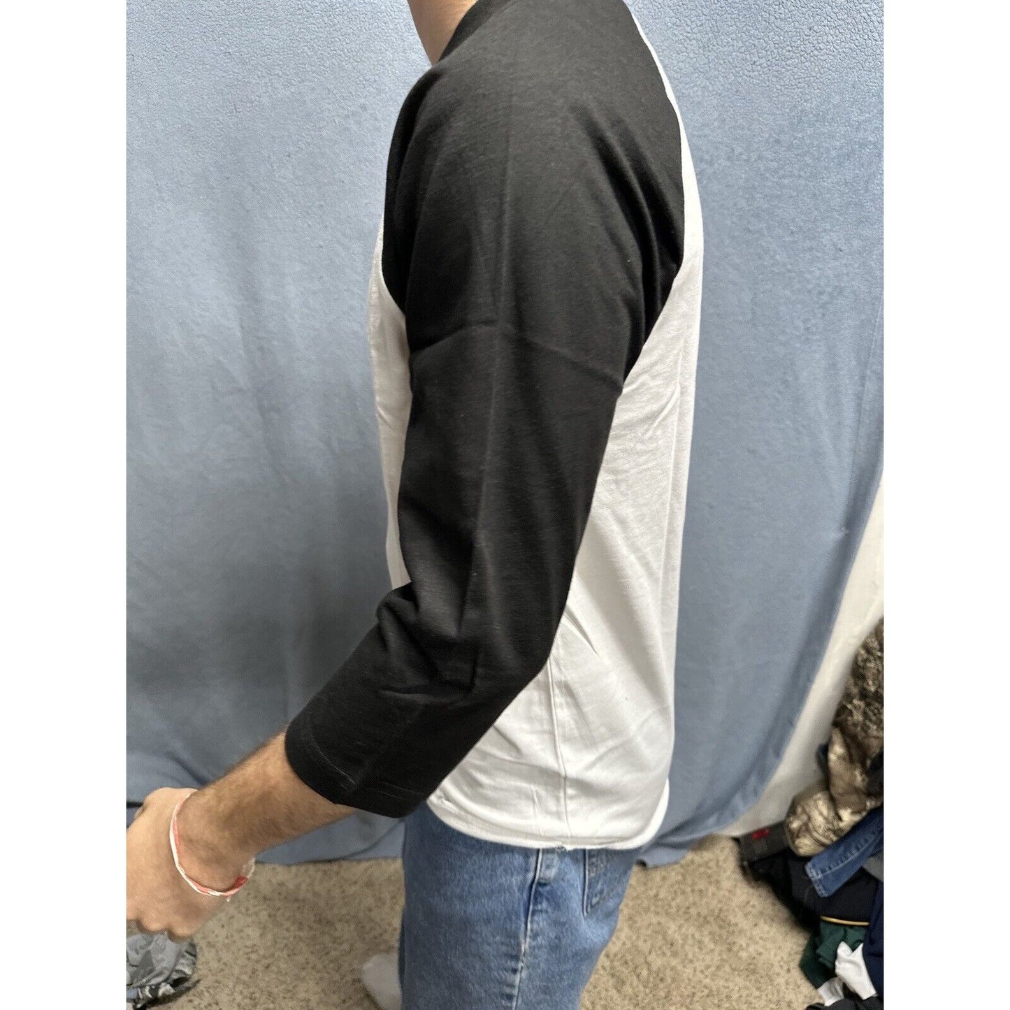 Men’s Black And White Champro Small Baseball Undershirt Jersey