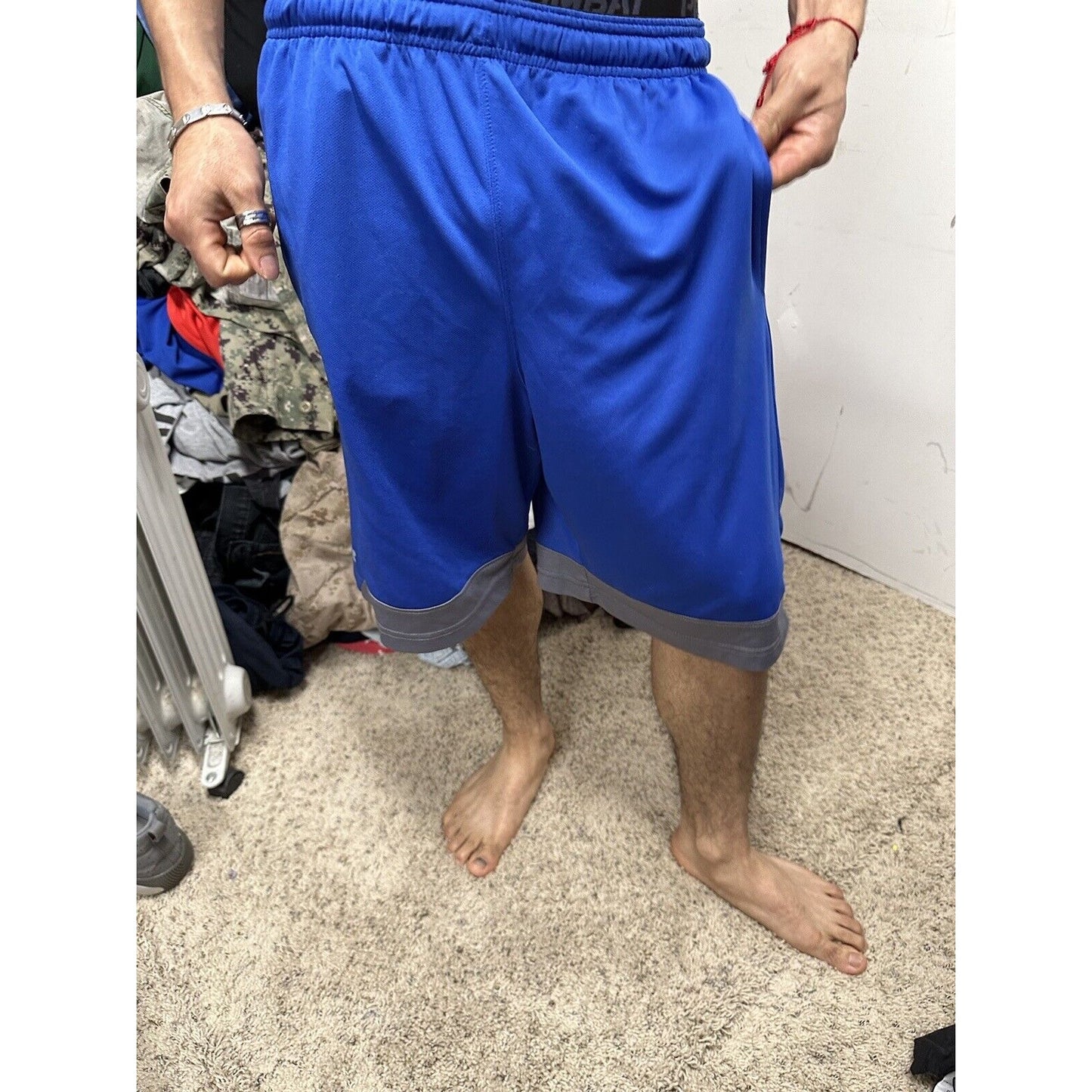 Men’s Blue USAFA Falcons Air Force Academy Russell Size Medium Shorts