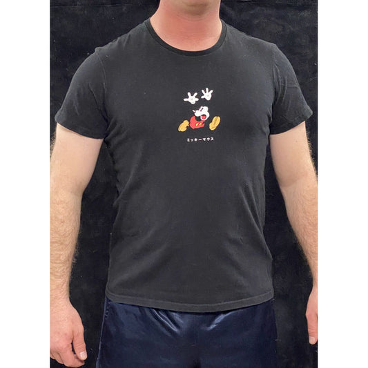 Cotton On Disney Mickey Mouse Unisex Medium Black Cotton T-shirt