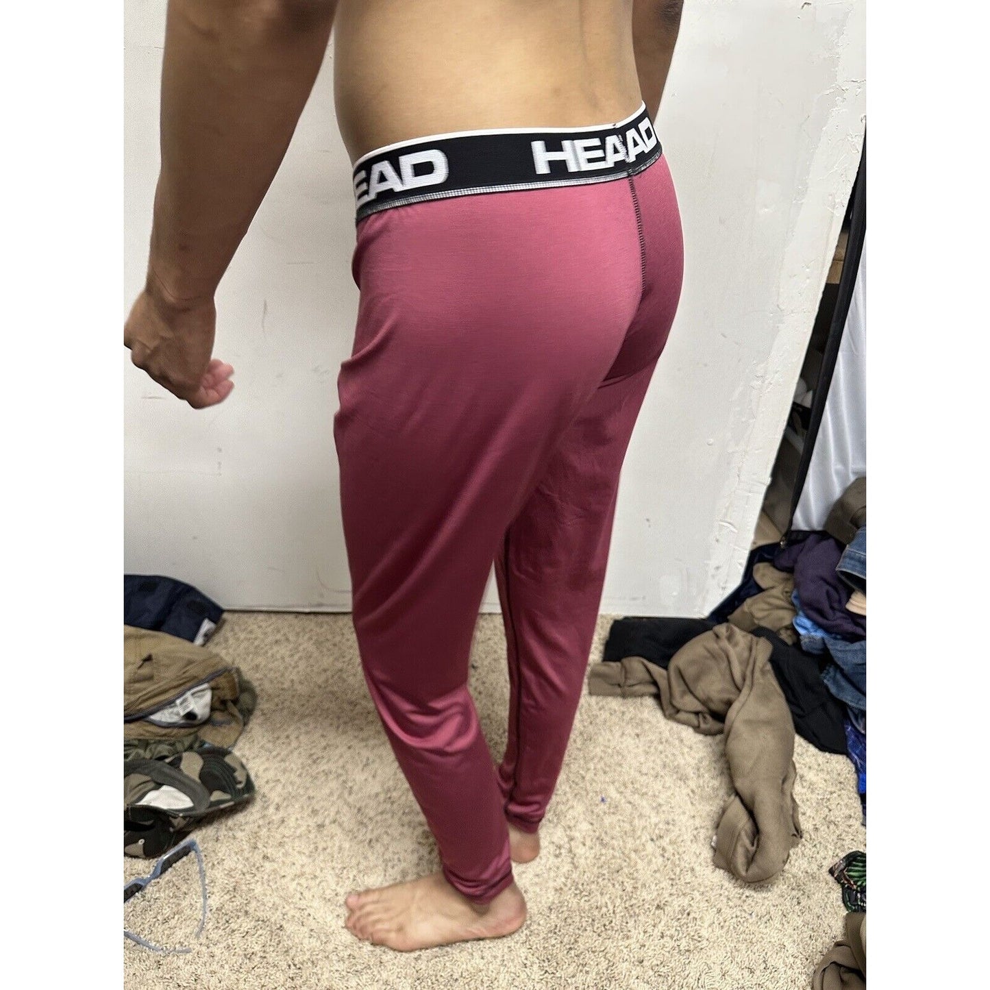 Men’s Large Head Pink Base Layer Pants