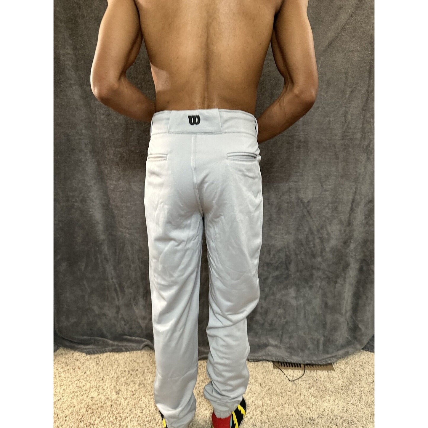 Men’s Gray Wilson Large Baseball Pants