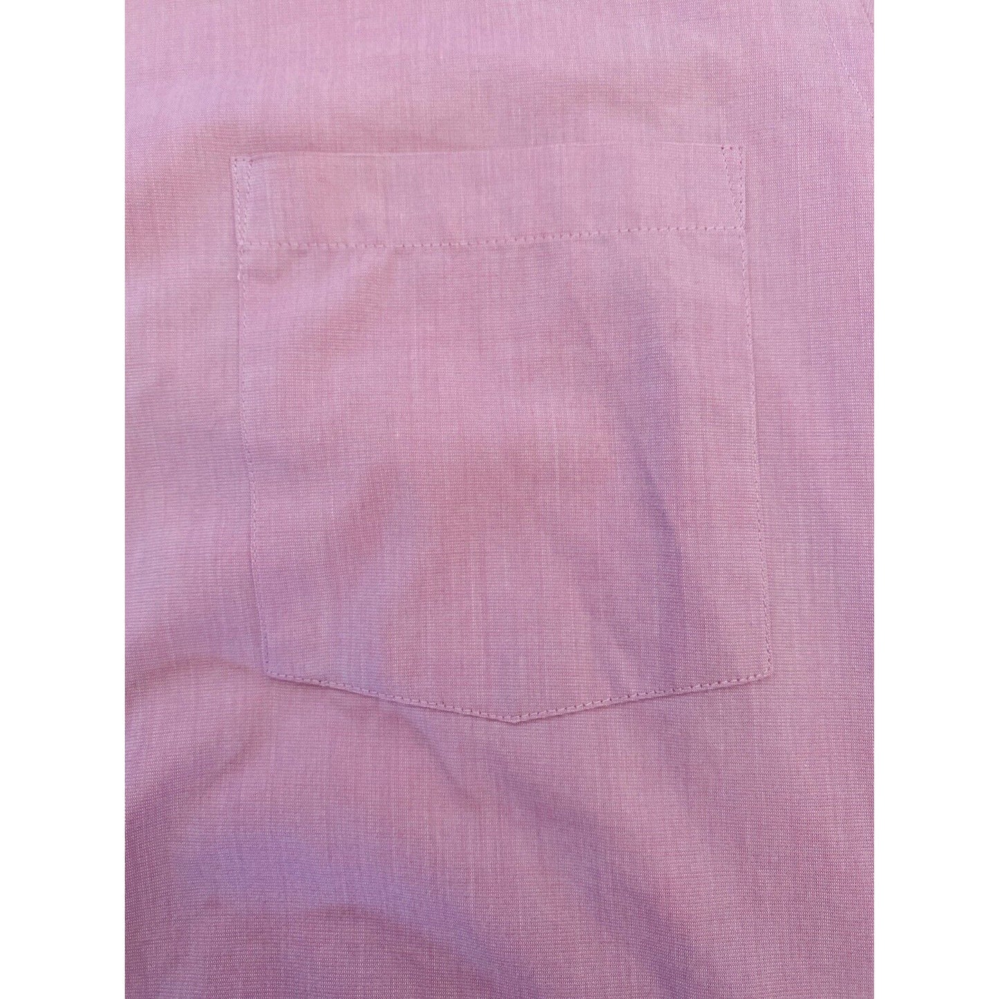 VAN HEUSEN SIZE L 16-16 1/2 34/35 WRINKLE FREE REG FIT PINK LONG SLEEVE SHIRT