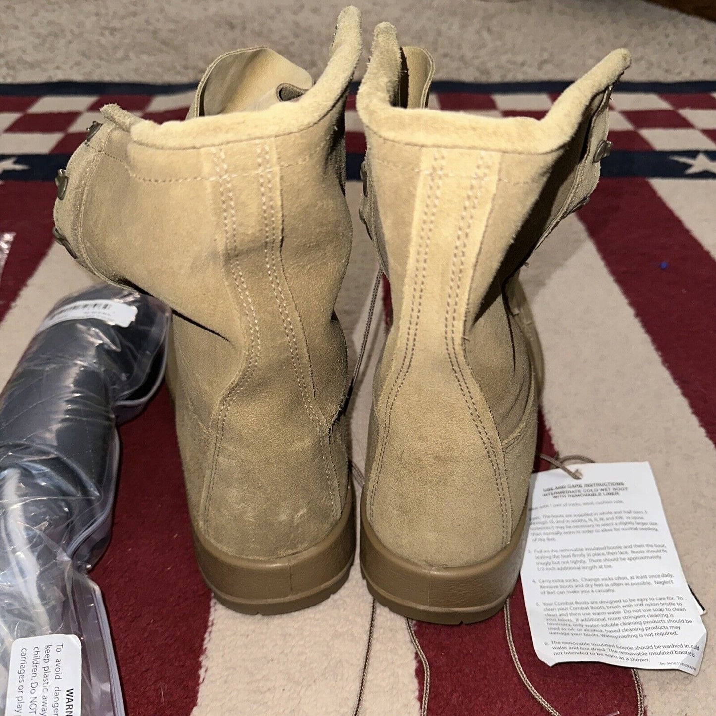 Men’s Coyote Brown Military Boots Altama 10.5 Removable Cold Weather Inserts