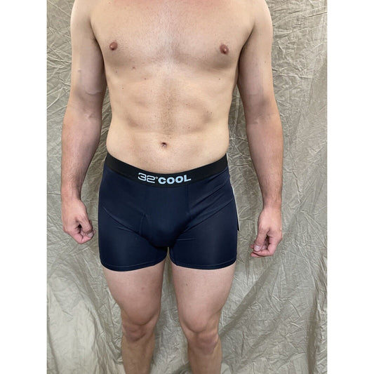 men's 32 degree cool navy compression boxer brief Extra Large