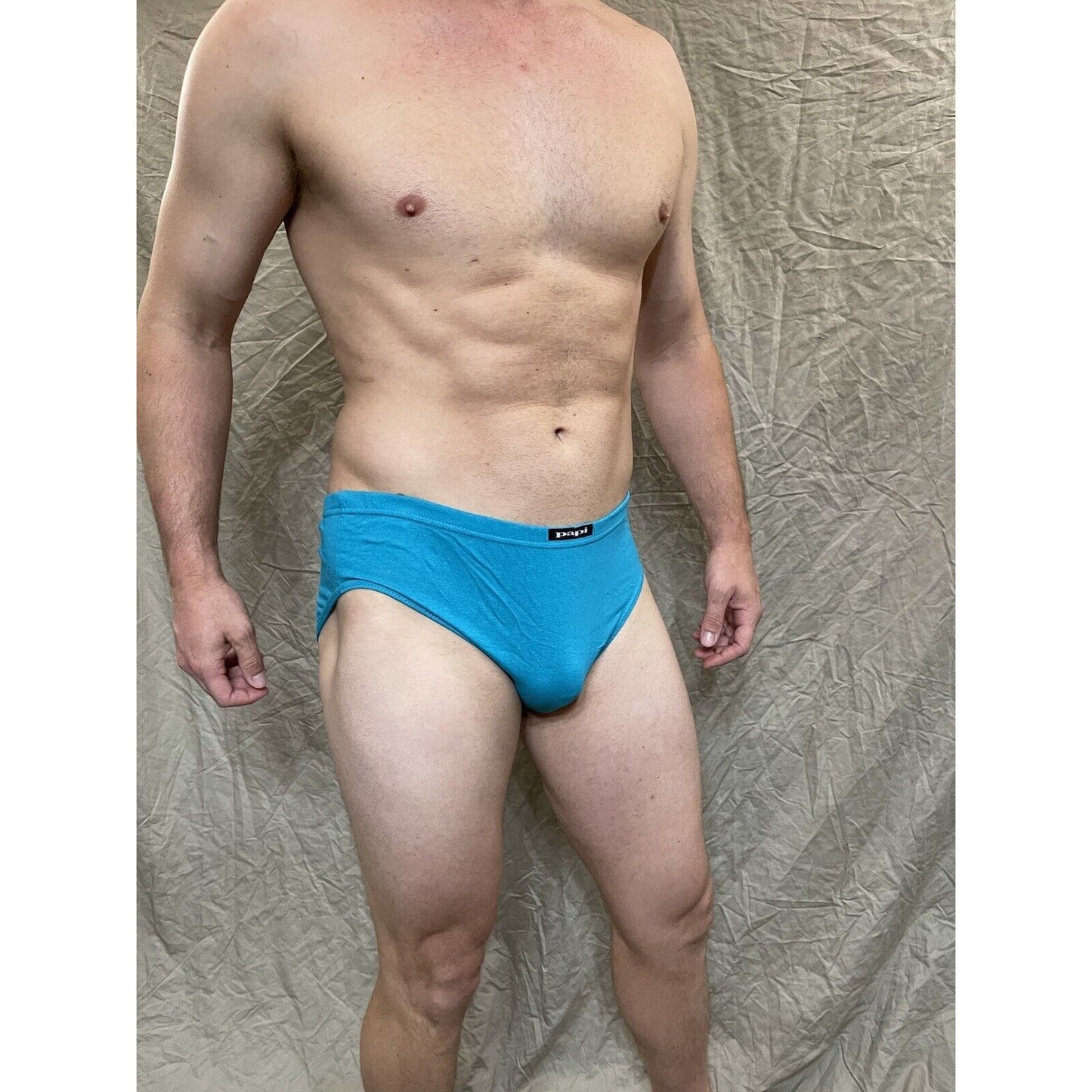 men's papi Aqua Green Large brief cotton