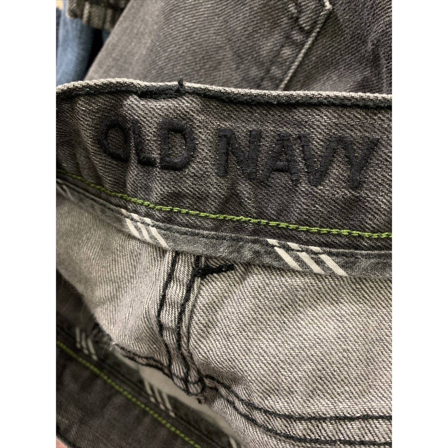 Old Navy Black Denim Jeans 34 X 32 Straight