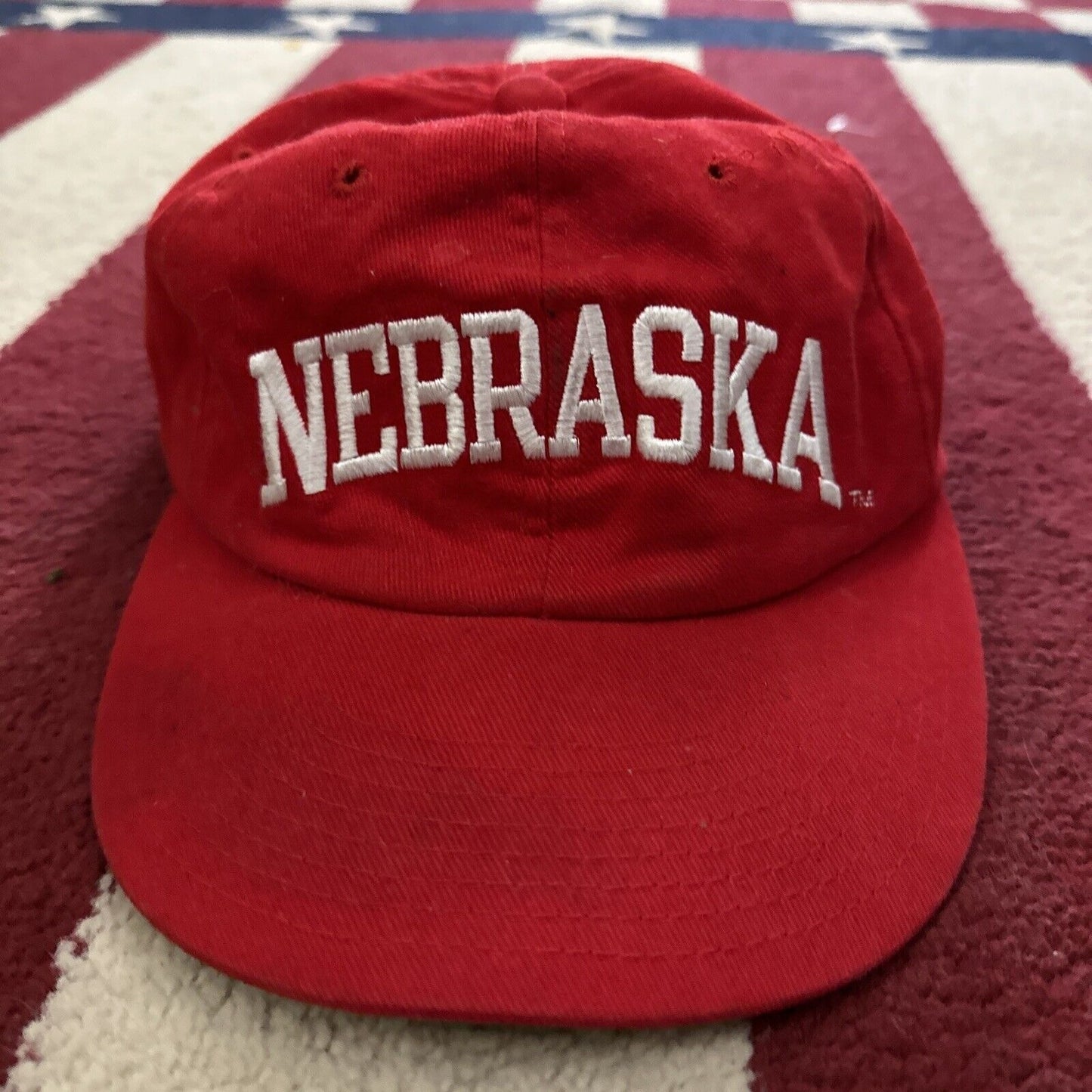 Red Nebraska Champion Baseball Cap Hat