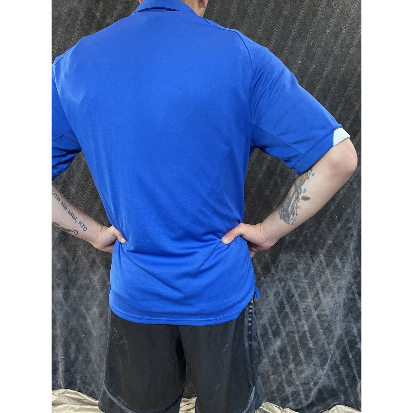 men’s air force falcons usafa academy nike dri fit medium hockey polo shirt