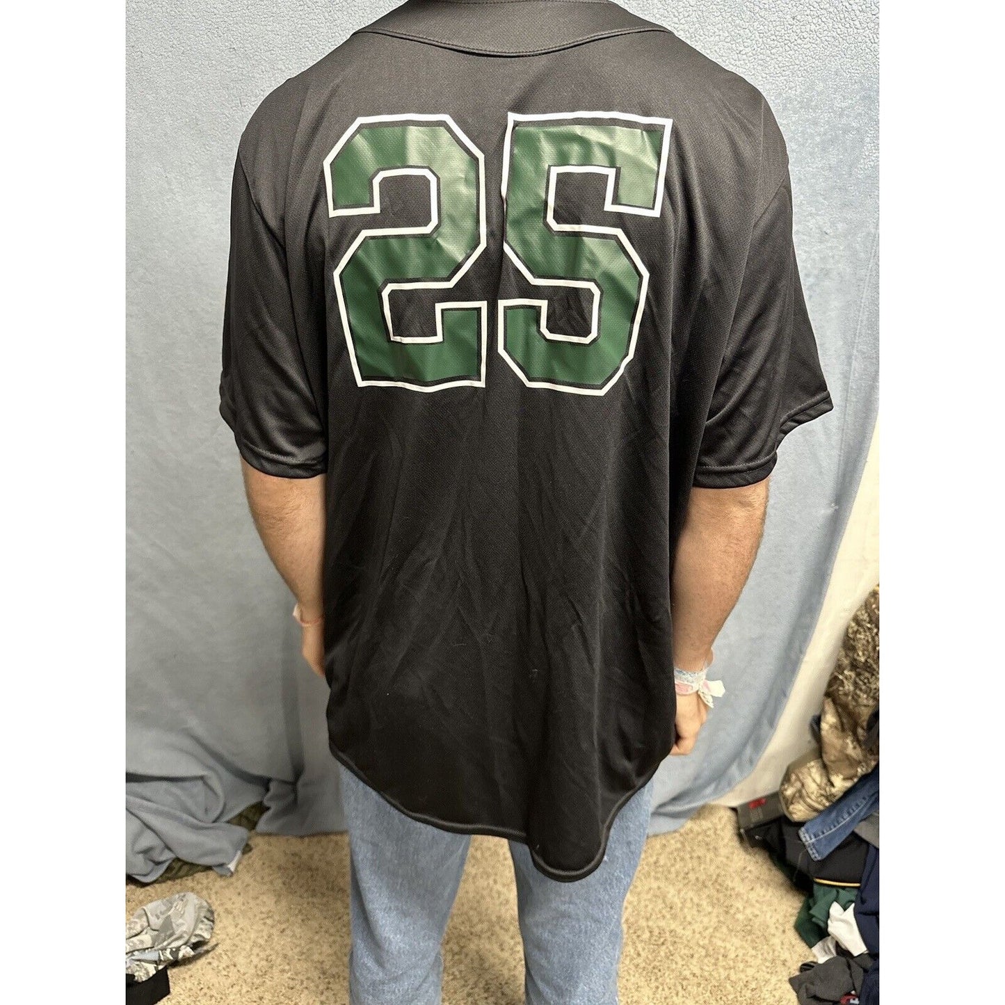 Men’s Augusta Sportswear Black Large Eagles Baseball Jersey