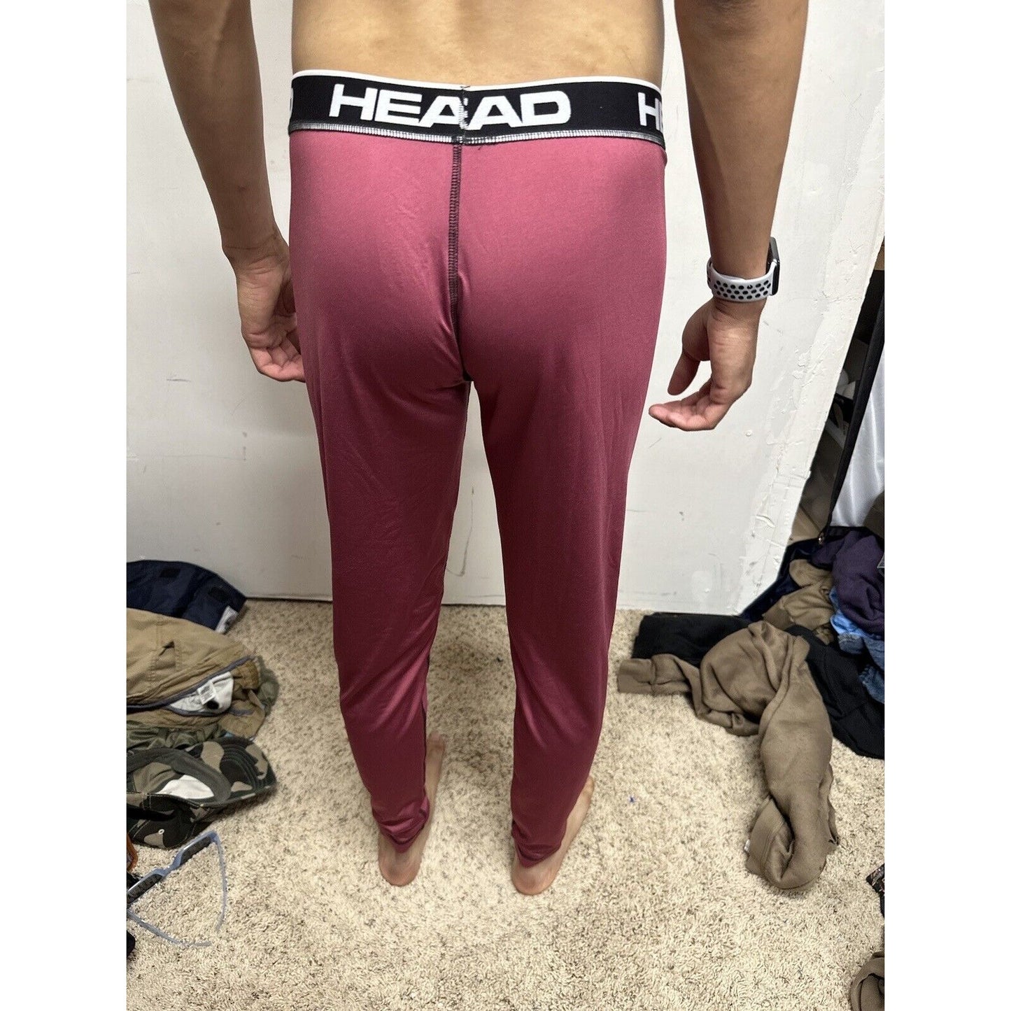 Men’s Large Head Pink Base Layer Pants