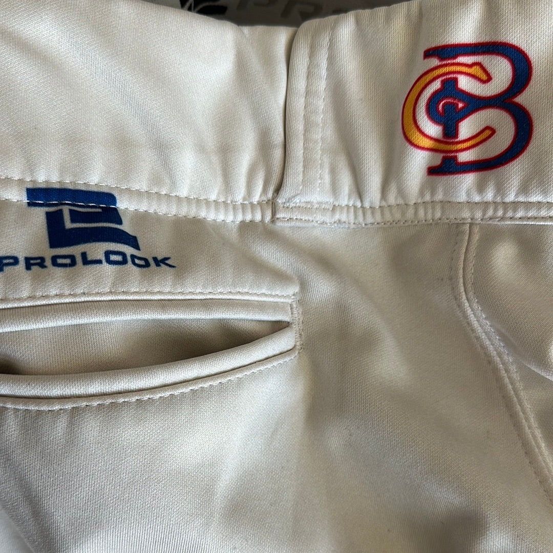 Men’s prolook size 34 white baseball pants