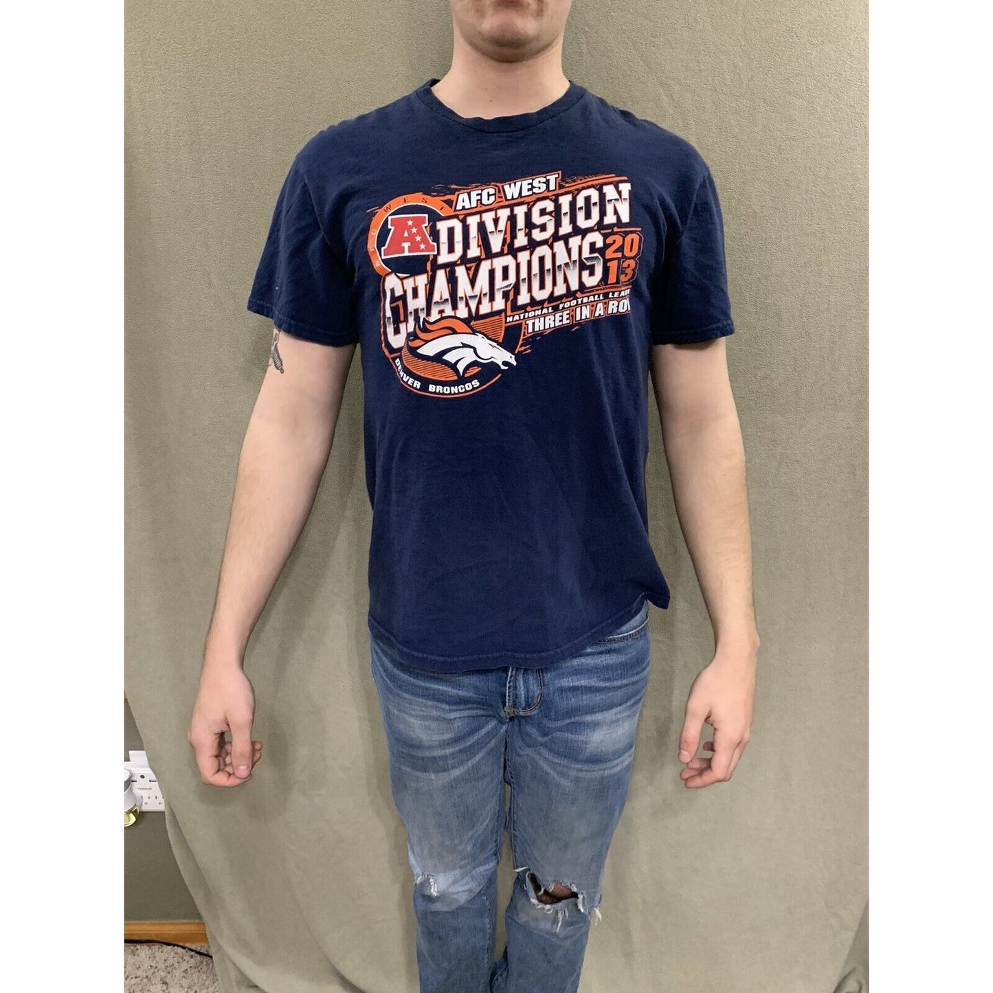 Men’s Denver Broncos 2013 AFC West Champs NFL Shirt
