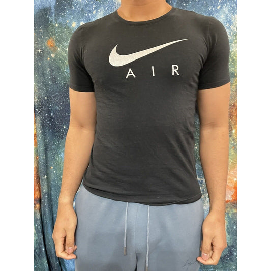 Nike Air Mens T-Shirt Athletic Short Sleeve Swoosh AIR Logo Graphic Gym Active