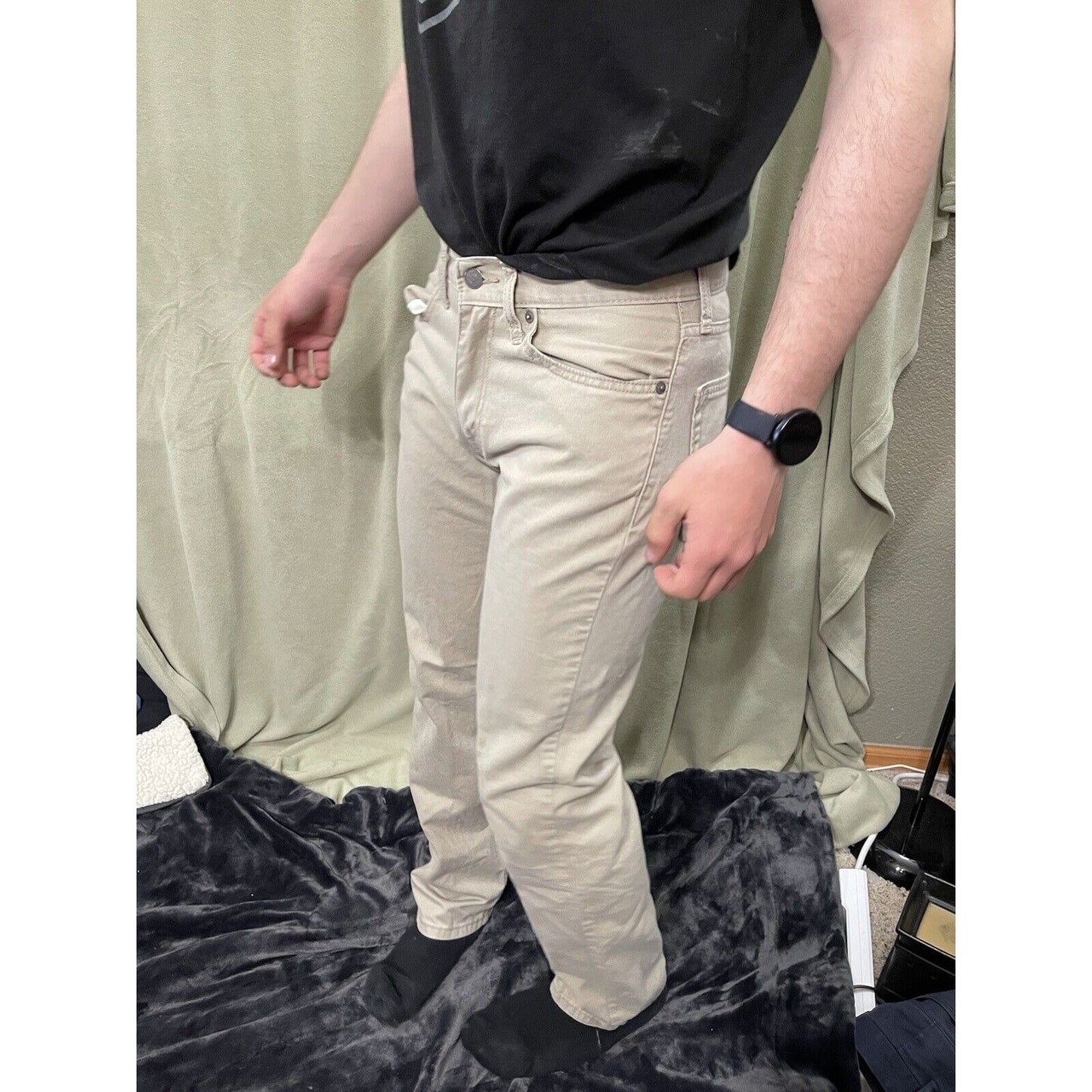 New Levi's 514 Men's 30 x 32 Tan/Khaki Cotton Straight-Fit Pants