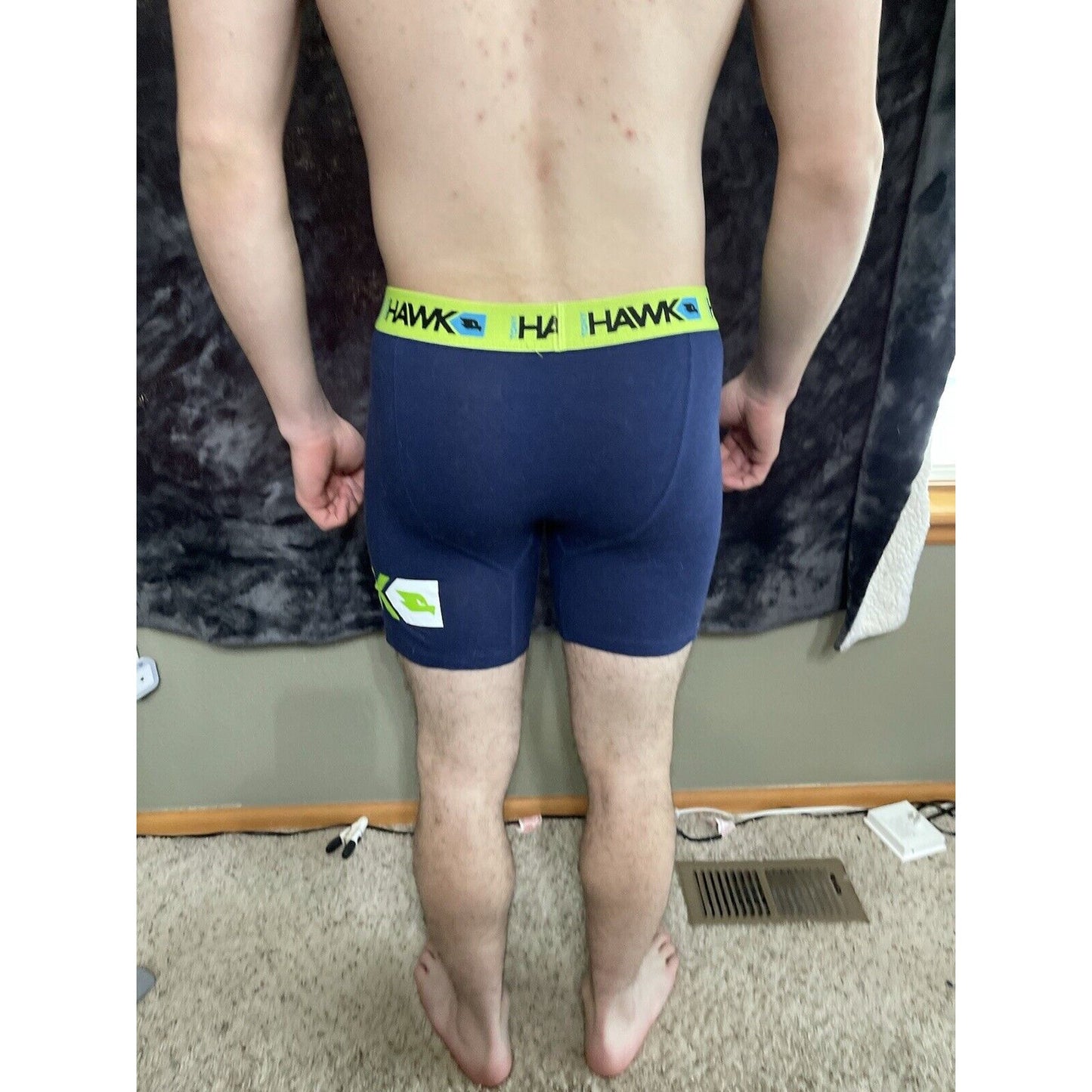 Men’s Medium Navy Blue Tony Hawk Compression Shorts