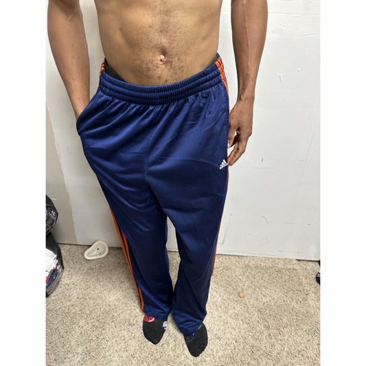 Men’s Blue Large Adidas With Pockets Athletic Pants