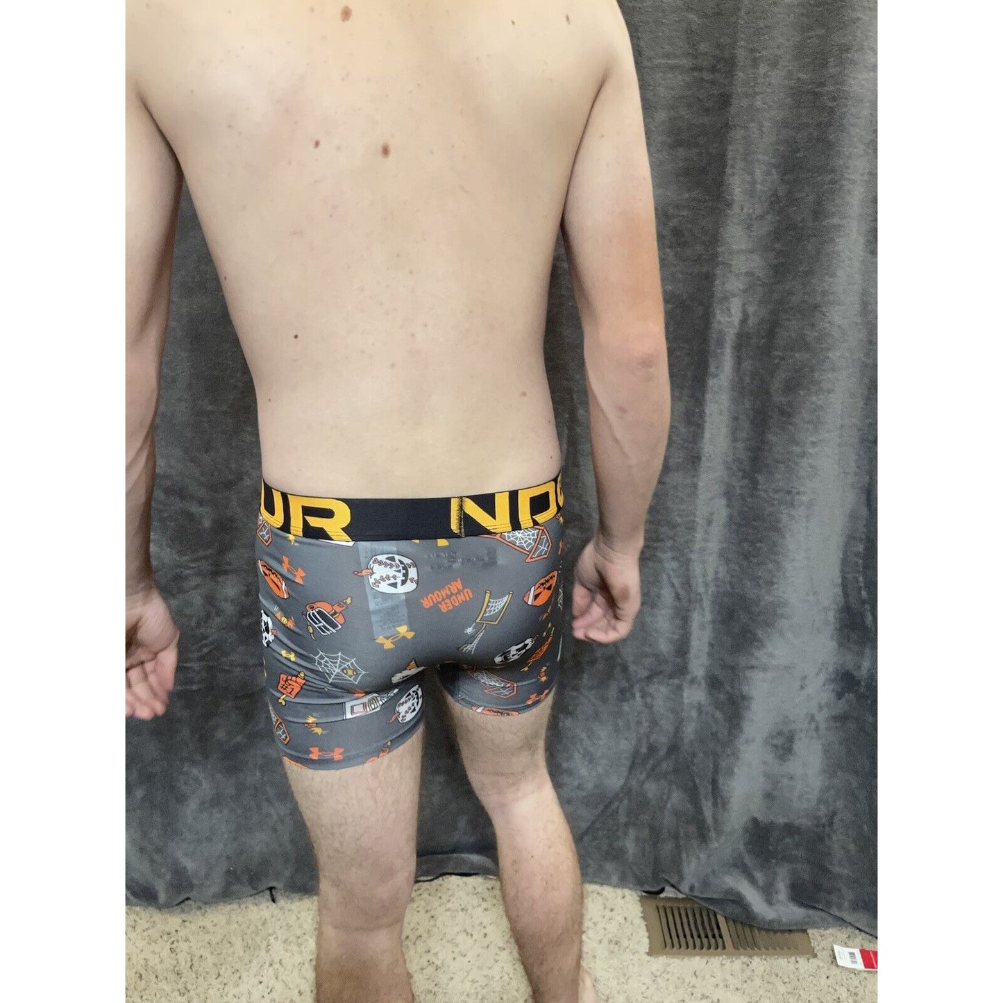 boy's youth large halloween theme under armour compression boxer brief