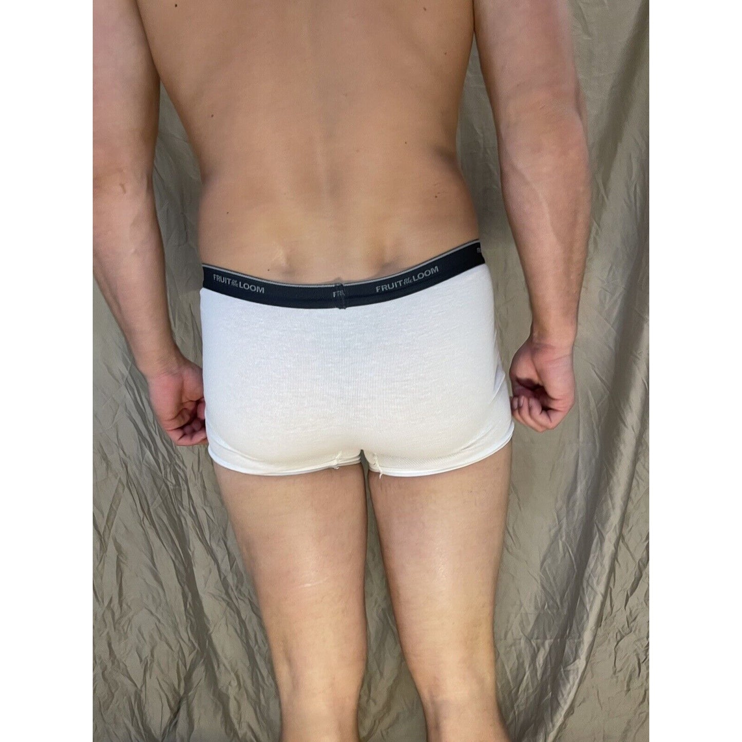 boy's large fruit of the loom boxer brief White