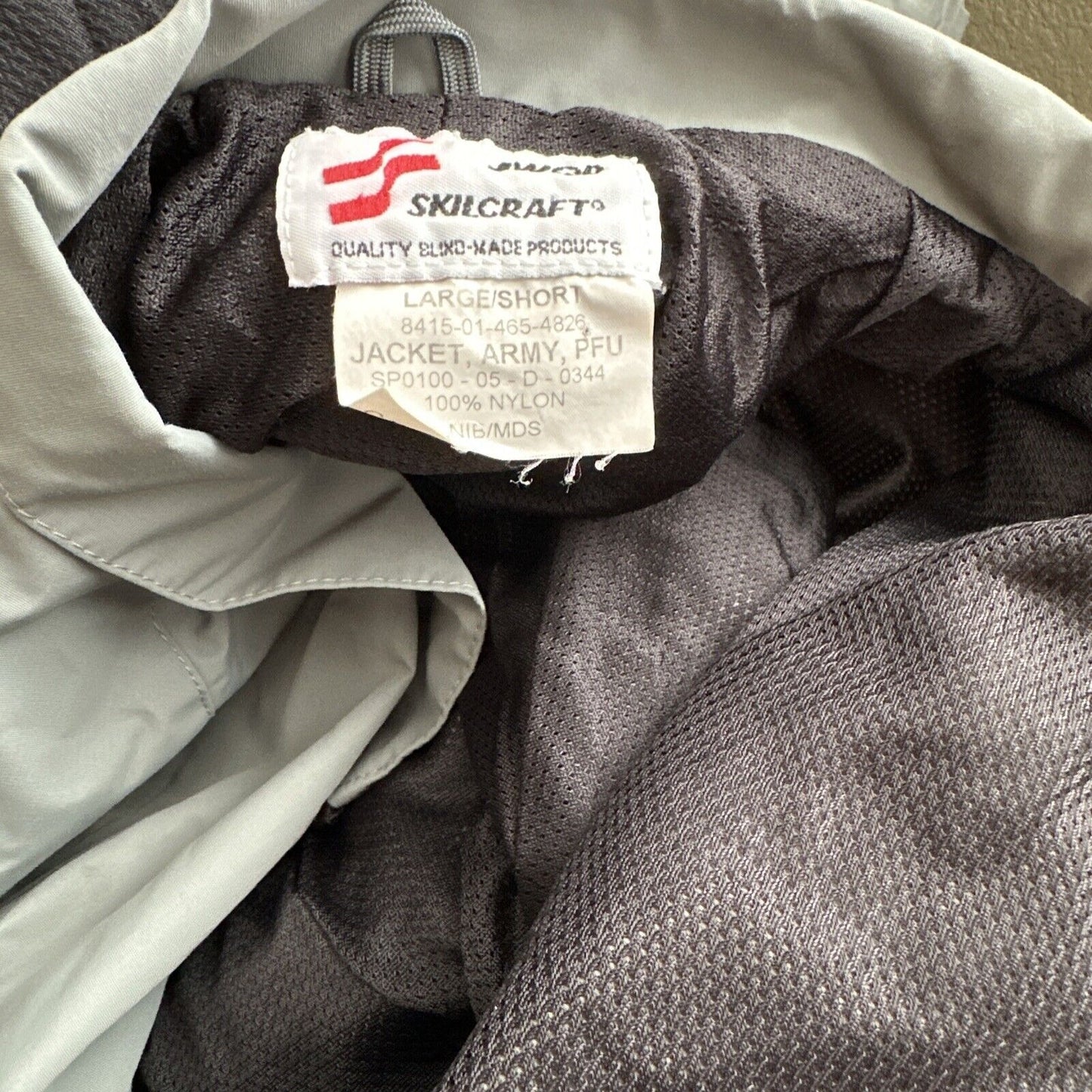Men’s Army Jacket PFU Gray Uniform Large Short
